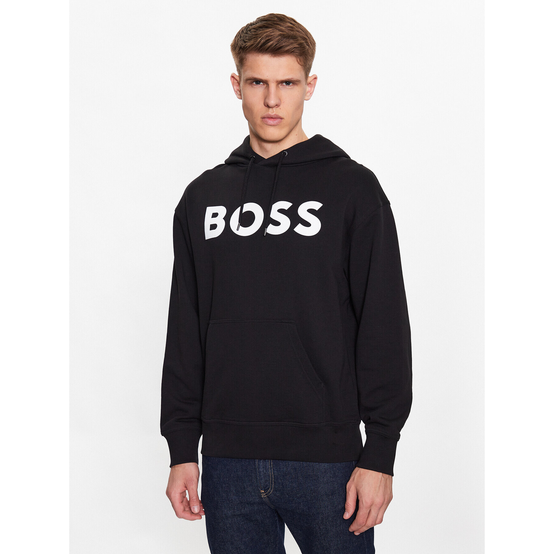 Boss Mikina 50487134 Čierna Regular Fit - Pepit.sk