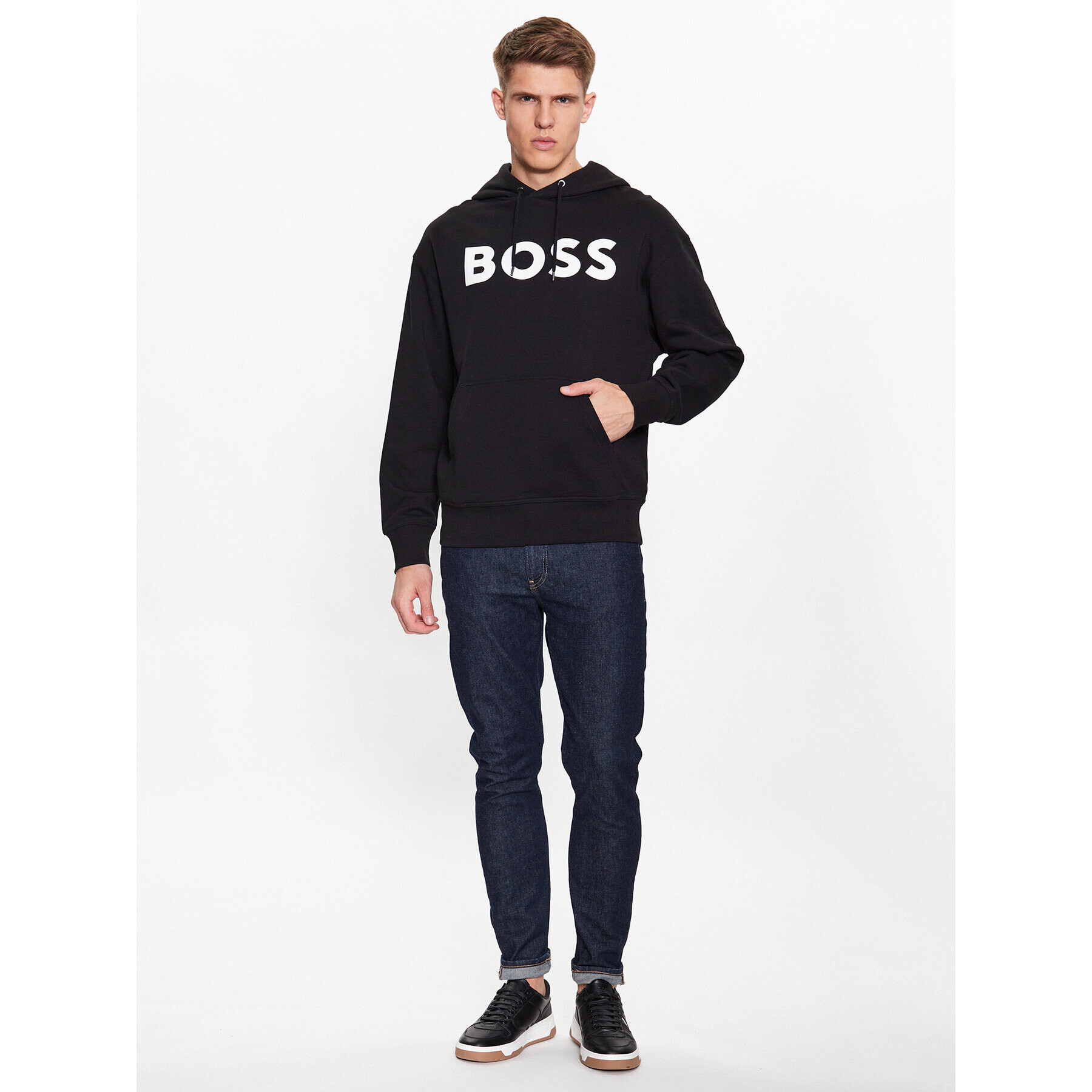 Boss Mikina 50487134 Čierna Regular Fit - Pepit.sk