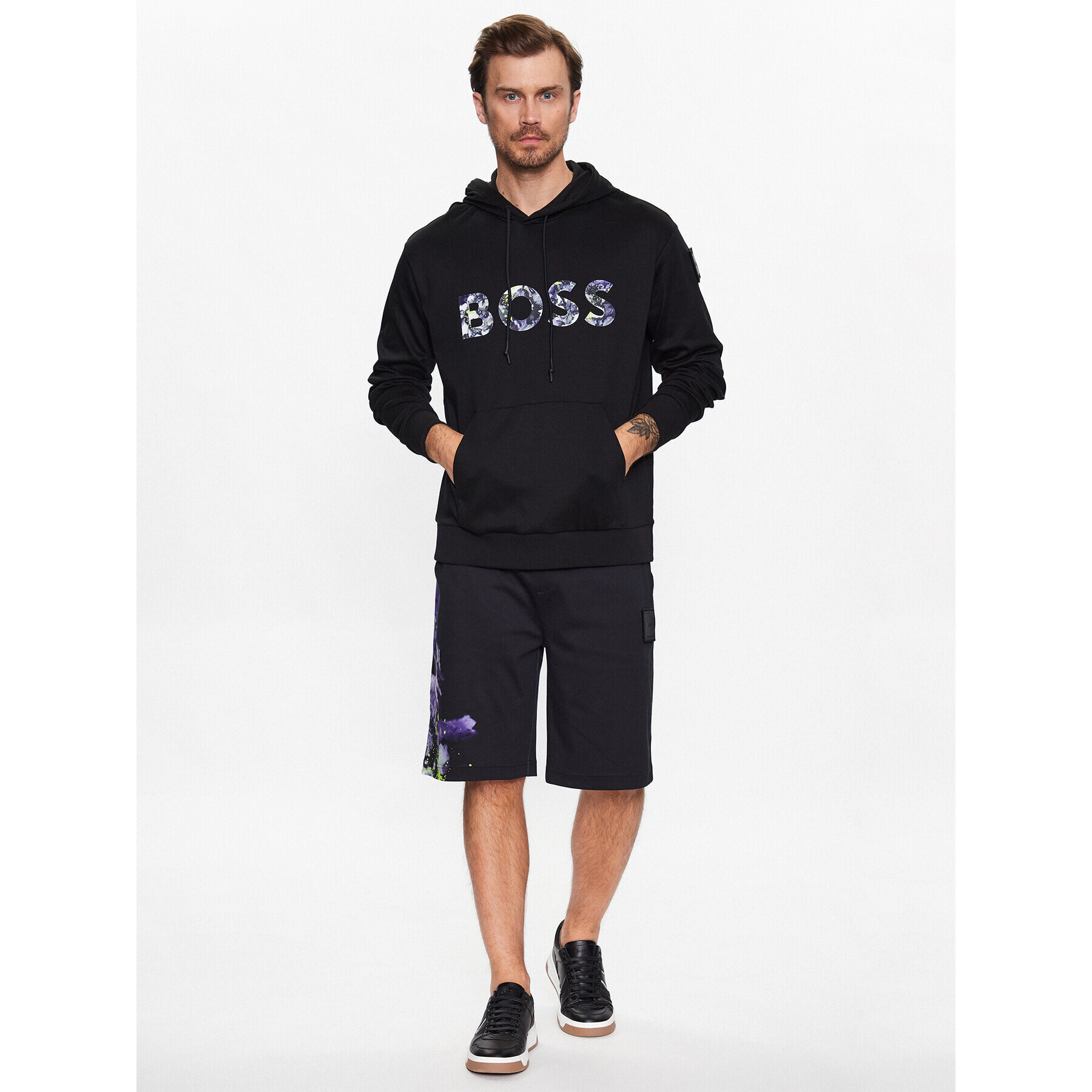 Boss Mikina 50489152 Čierna Relaxed Fit - Pepit.sk