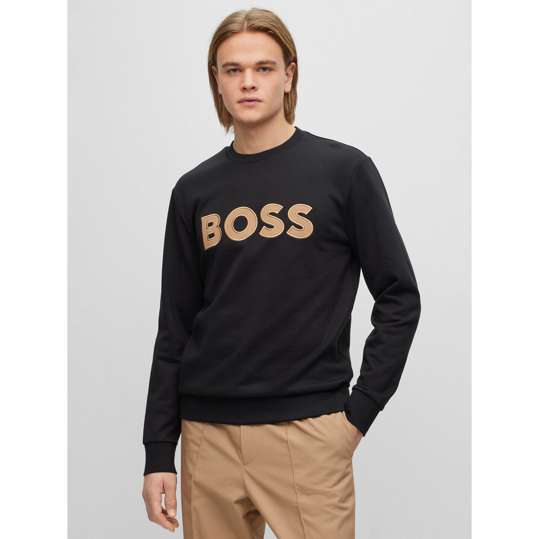 Boss Mikina 50489229 Čierna Regular Fit - Pepit.sk