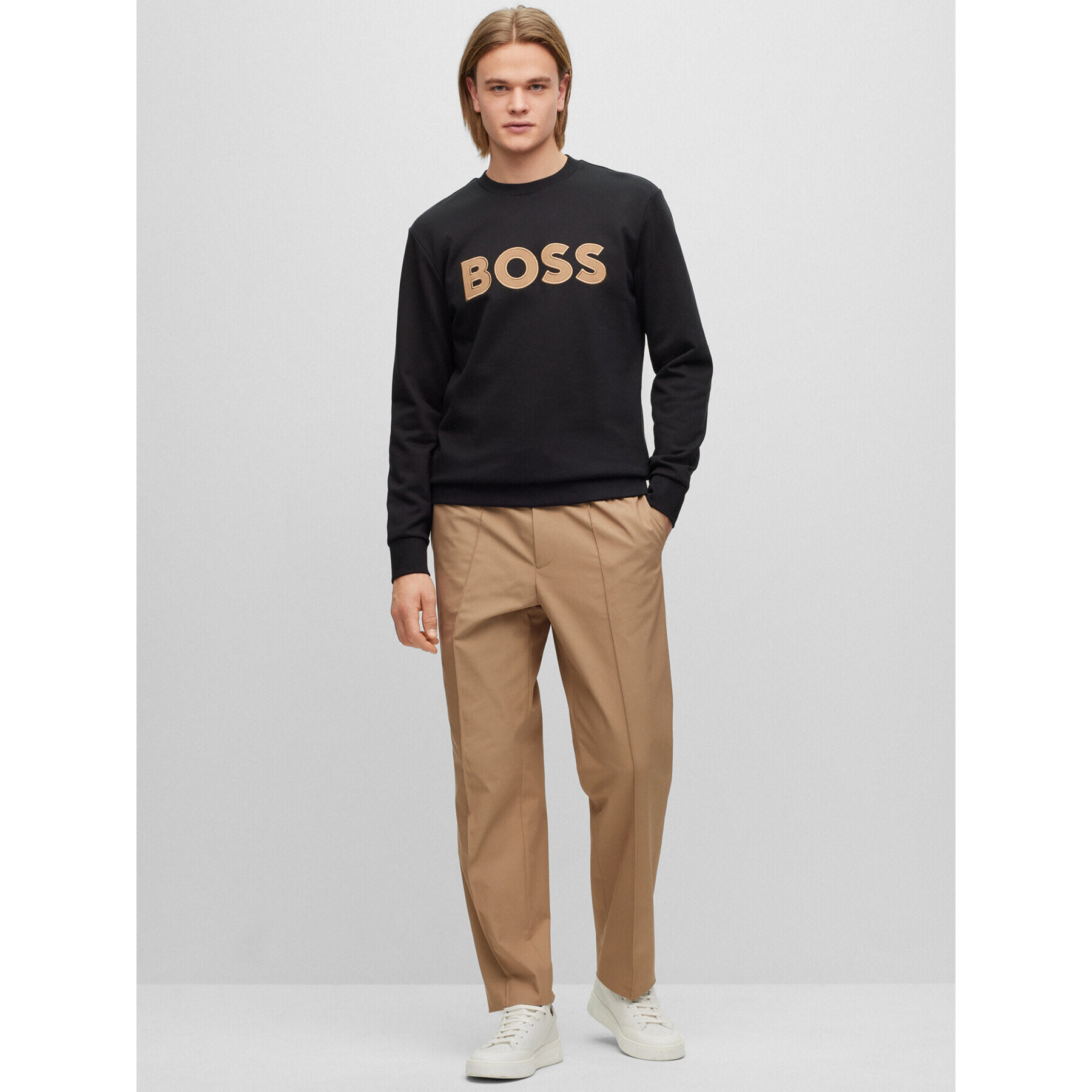 Boss Mikina 50489229 Čierna Regular Fit - Pepit.sk