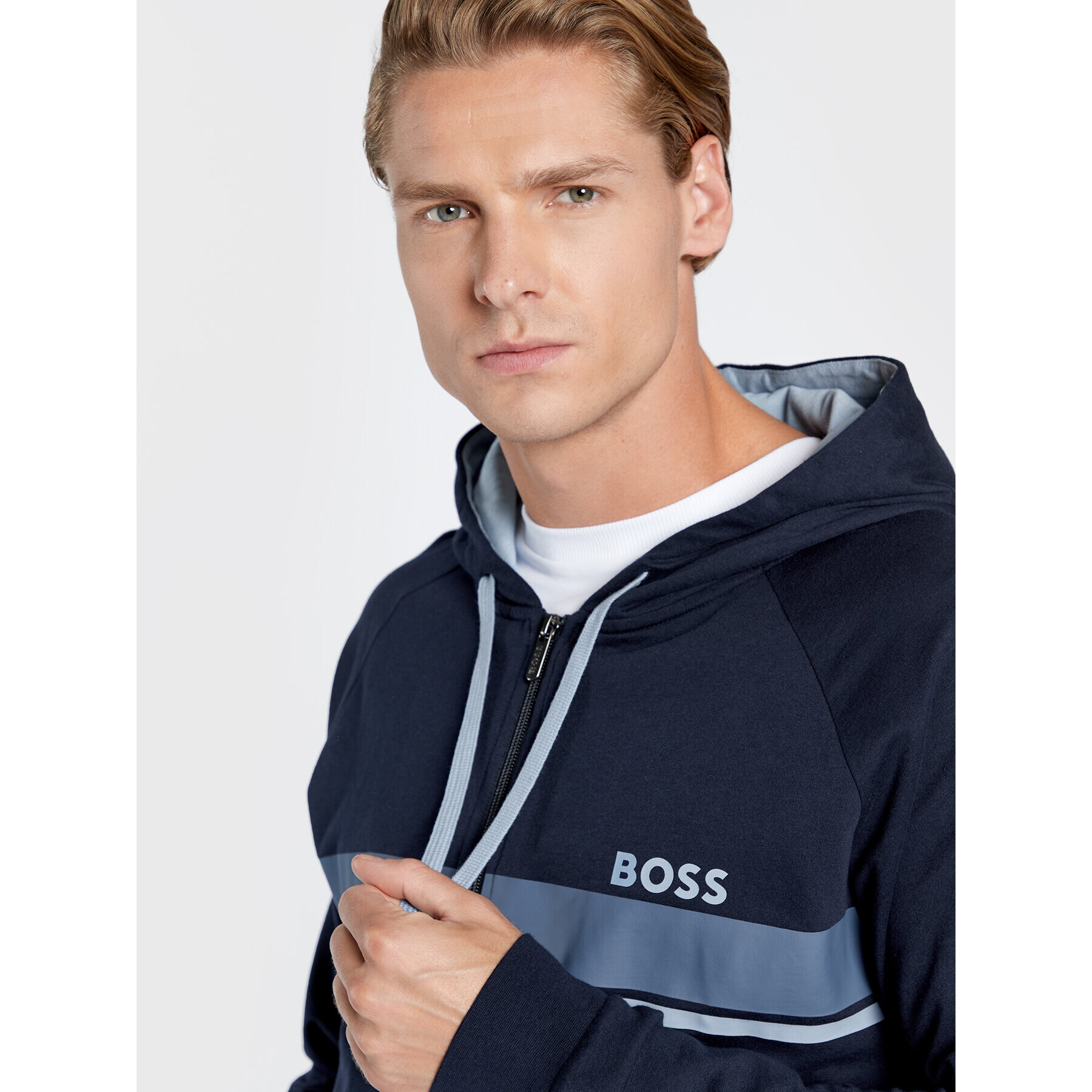 Boss Mikina Authentic 50480549 Tmavomodrá Regular Fit - Pepit.sk