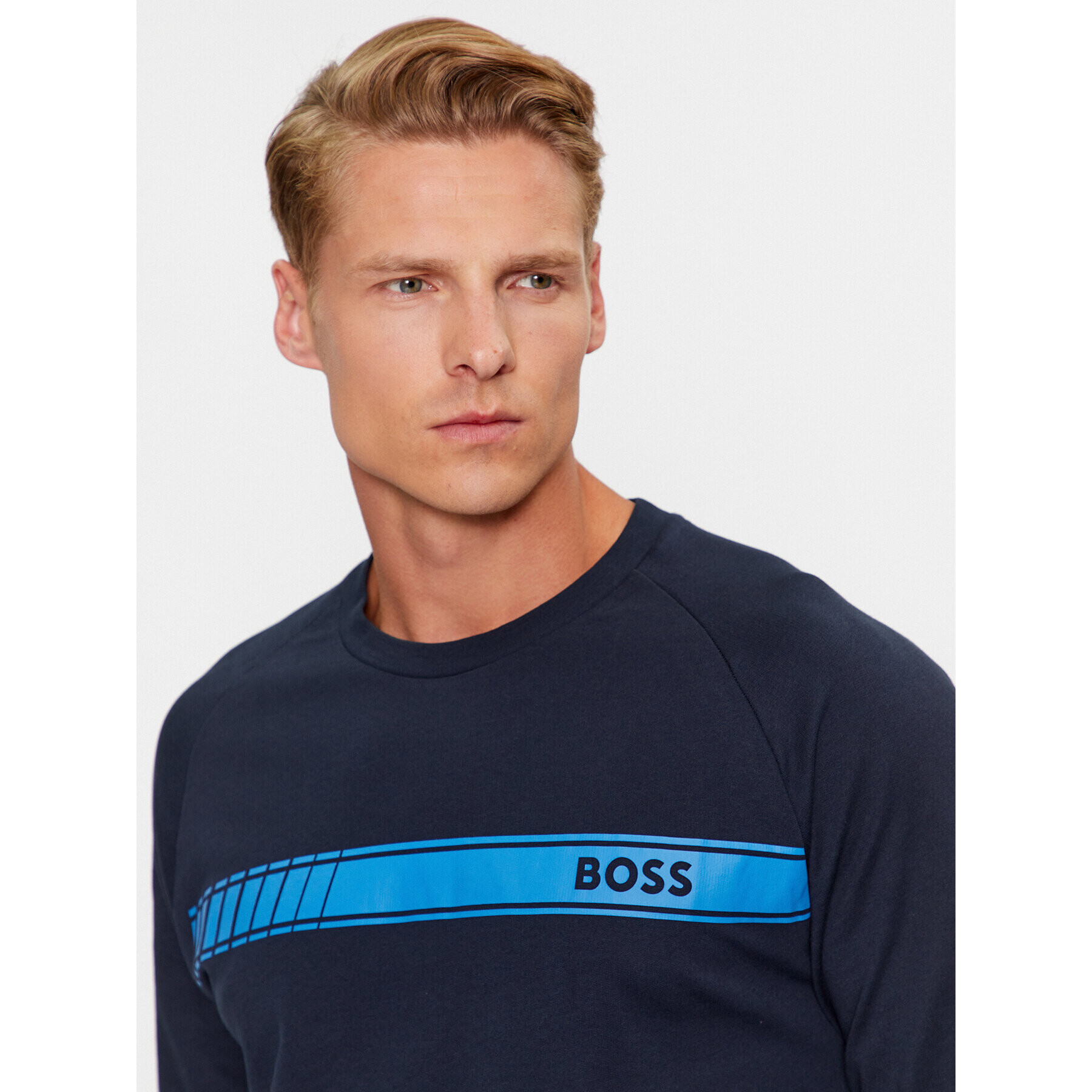 Boss Mikina Authentic 50496772 Tmavomodrá Regular Fit - Pepit.sk