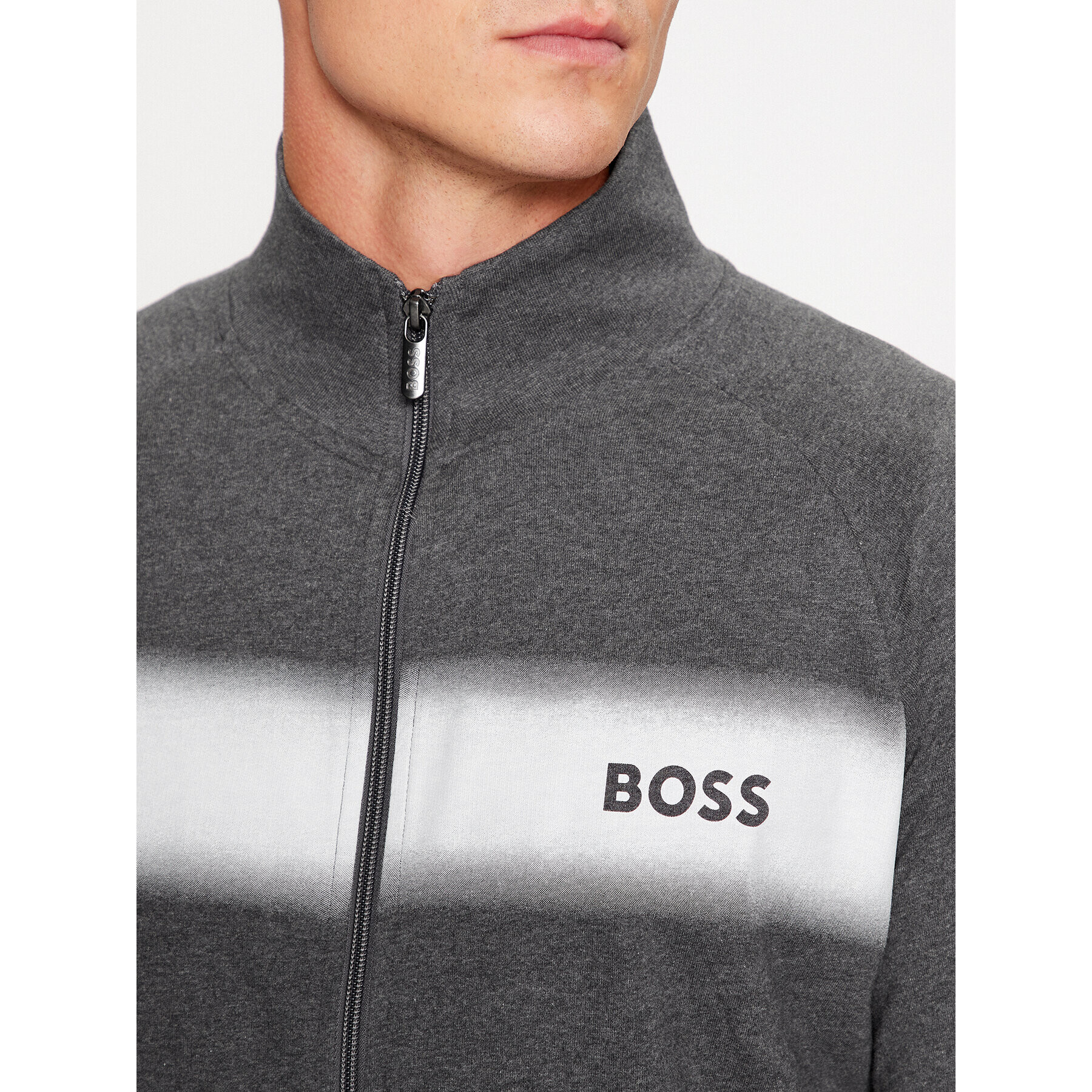 Boss Mikina Authentic 50503067 Sivá Regular Fit - Pepit.sk