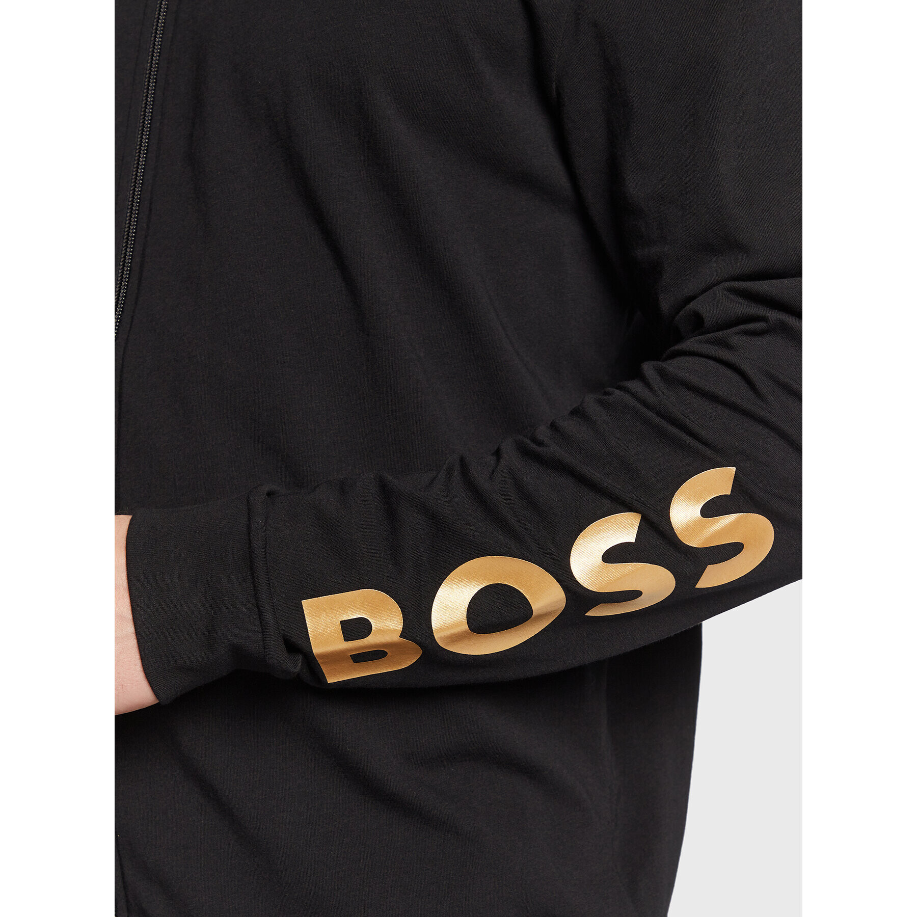 Boss Mikina Gold 50488111 Čierna Regular Fit - Pepit.sk