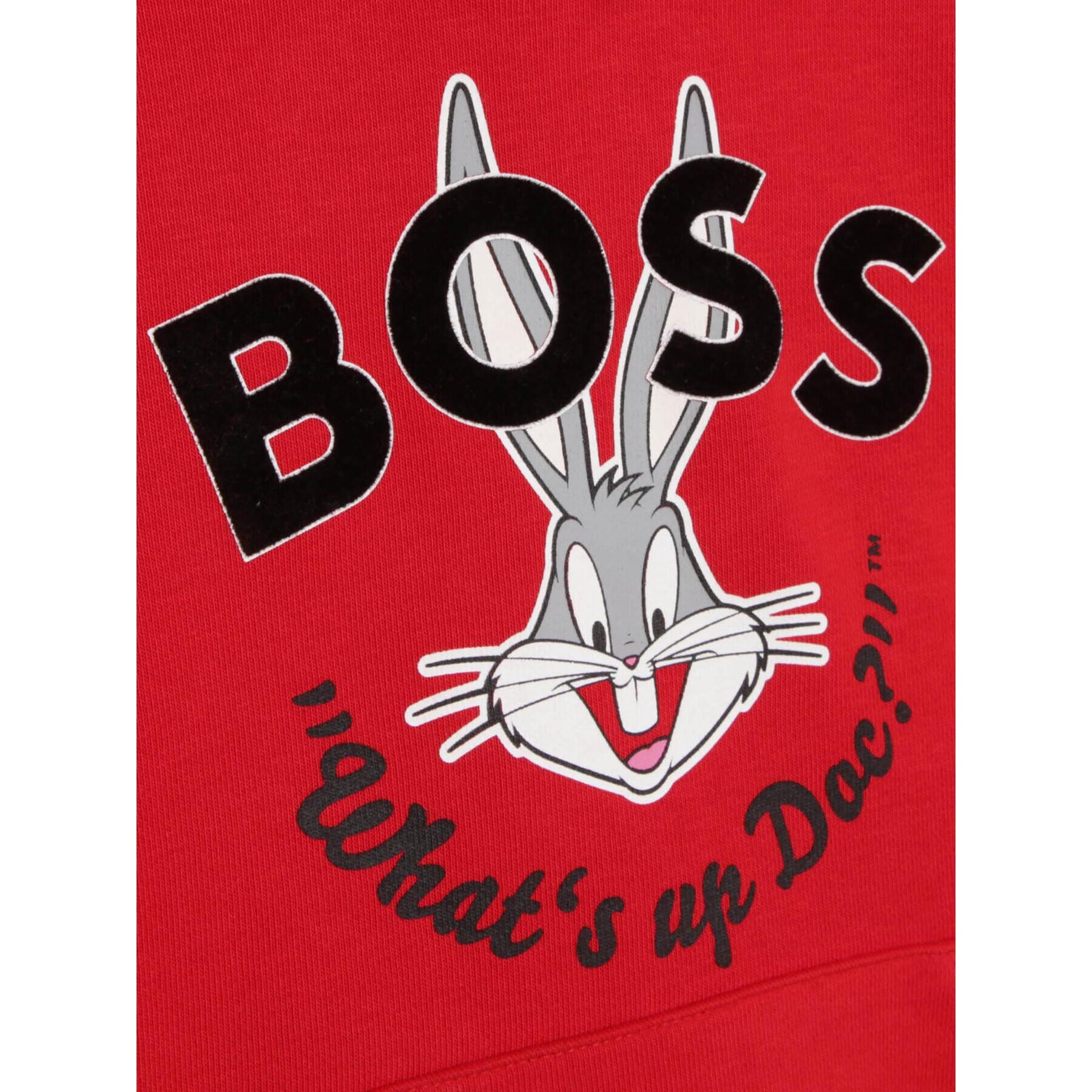 Boss Mikina J25O44 M Červená Regular Fit - Pepit.sk