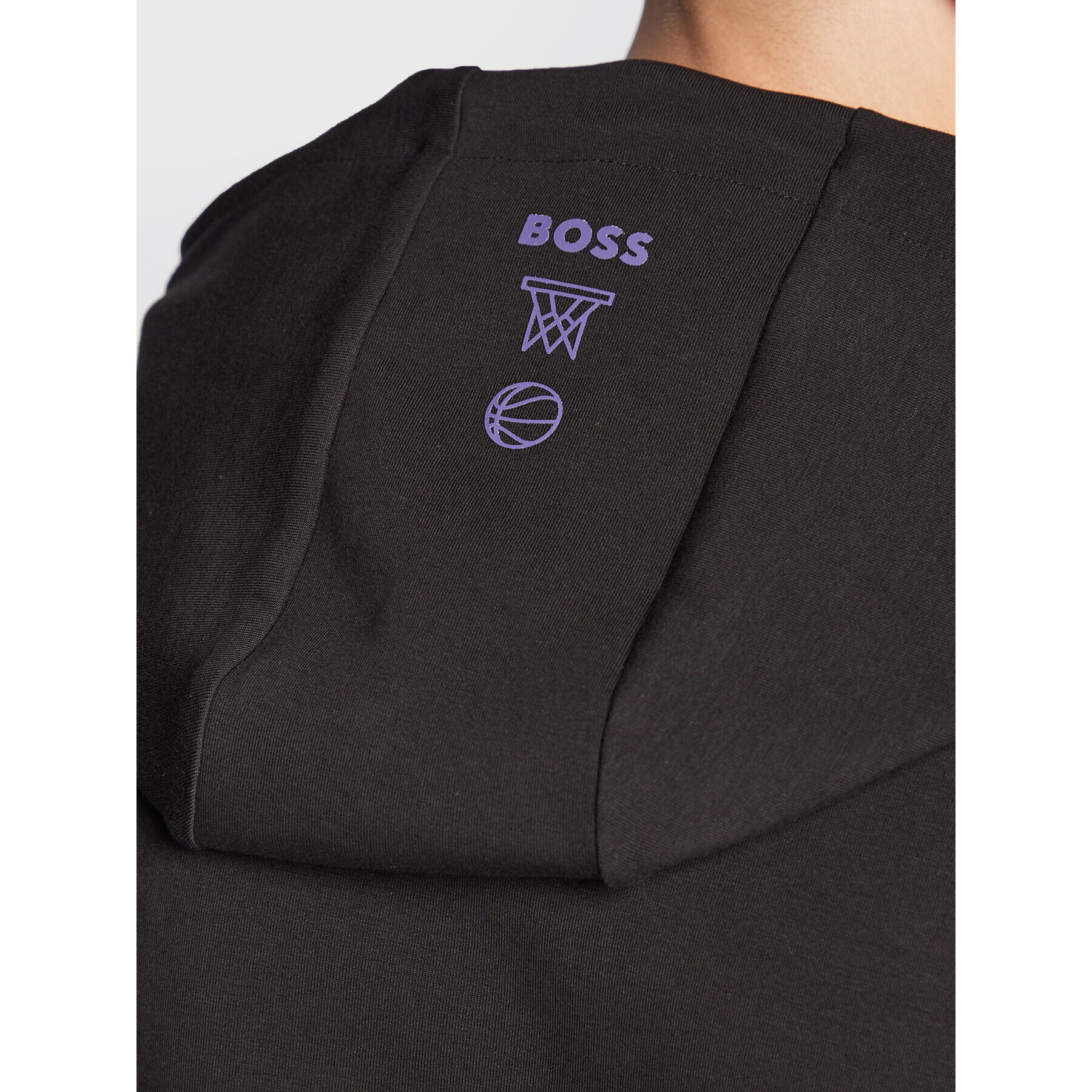 Boss Mikina NBA Wbounce_2 50477404 Čierna Regular Fit - Pepit.sk