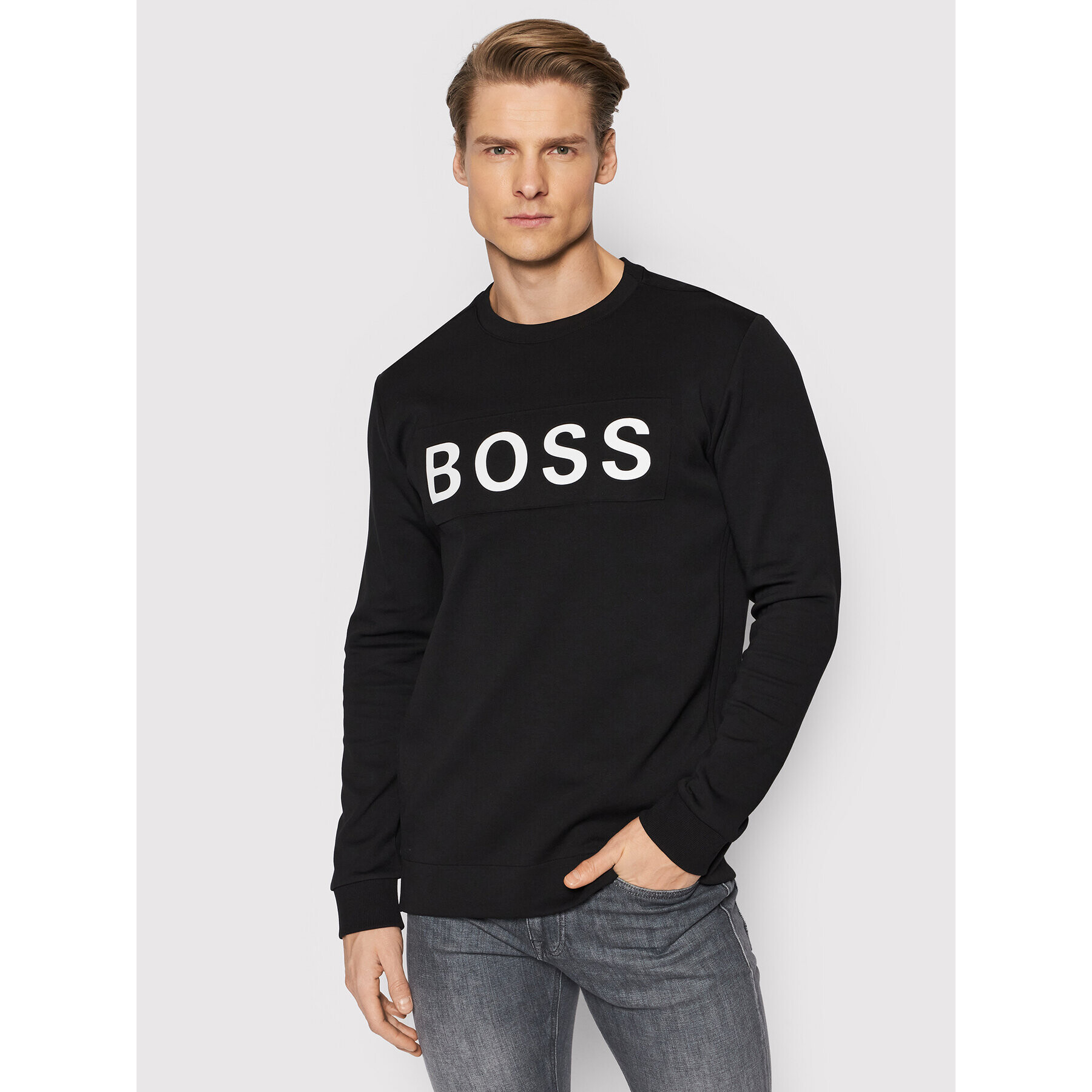 Boss Mikina Salbo 1 50461623 Čierna Regular Fit - Pepit.sk