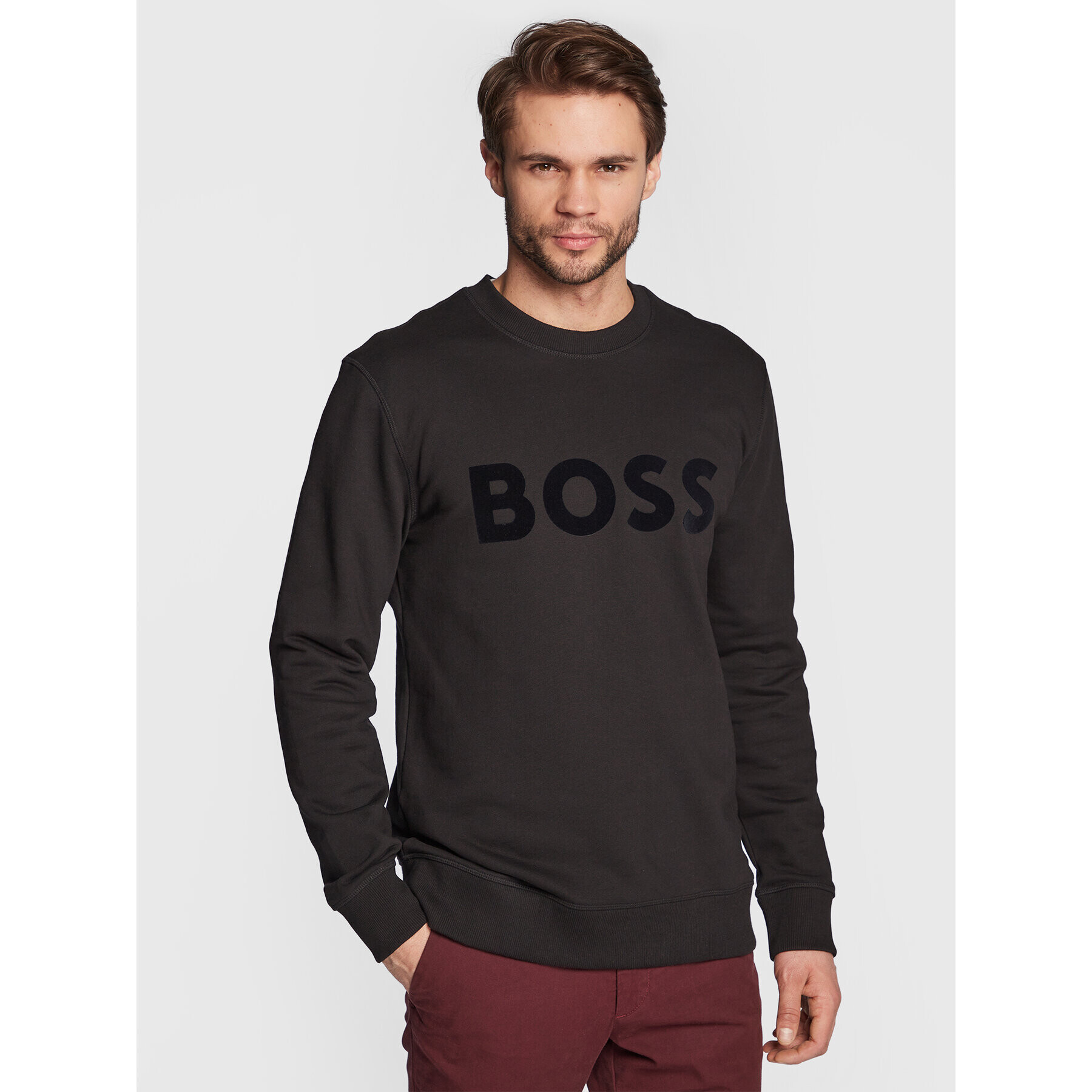 Boss Mikina Stadler 192 50477309 Čierna Regular Fit - Pepit.sk