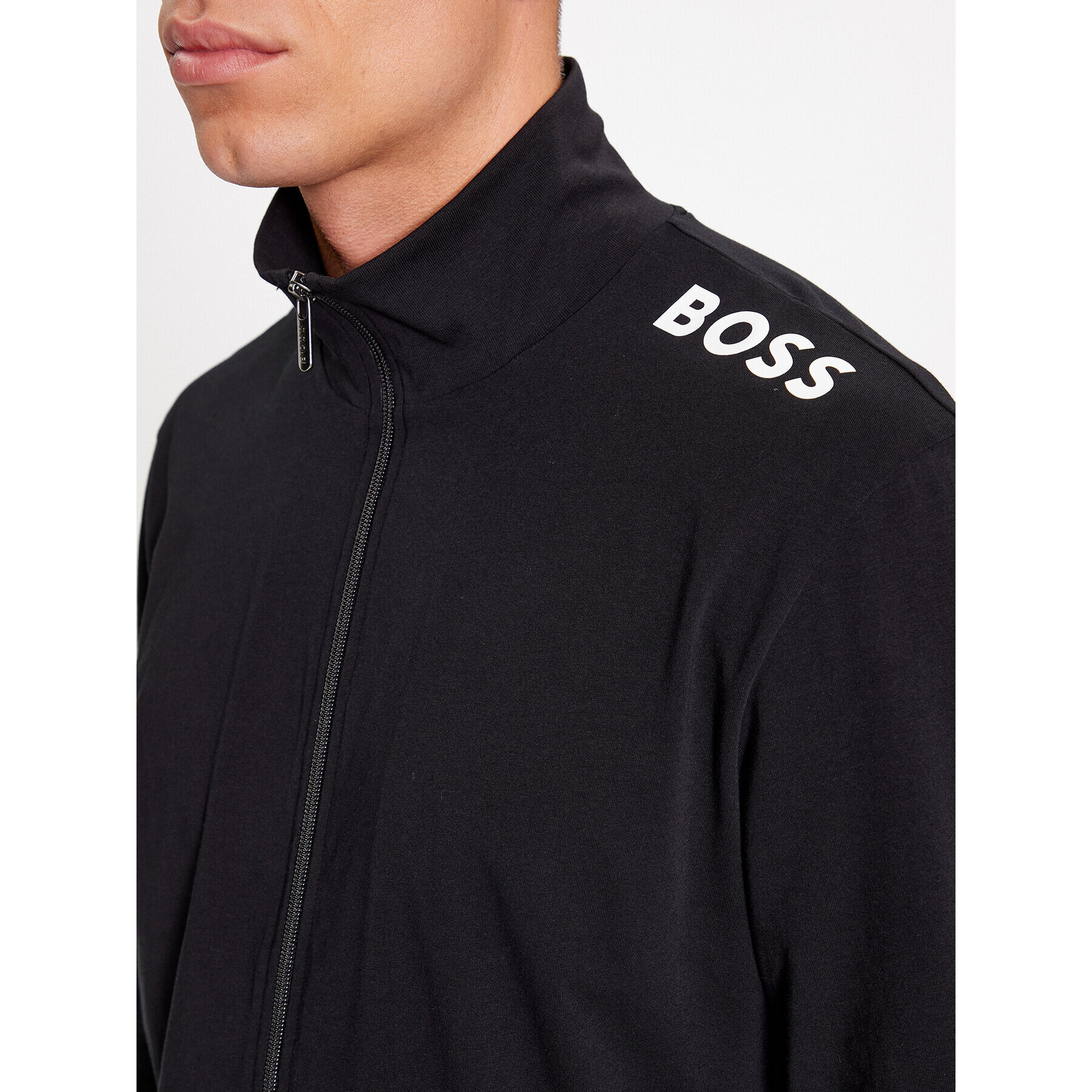 Boss Mikina Stmt Zip Jacket 50502768 Čierna Regular Fit - Pepit.sk