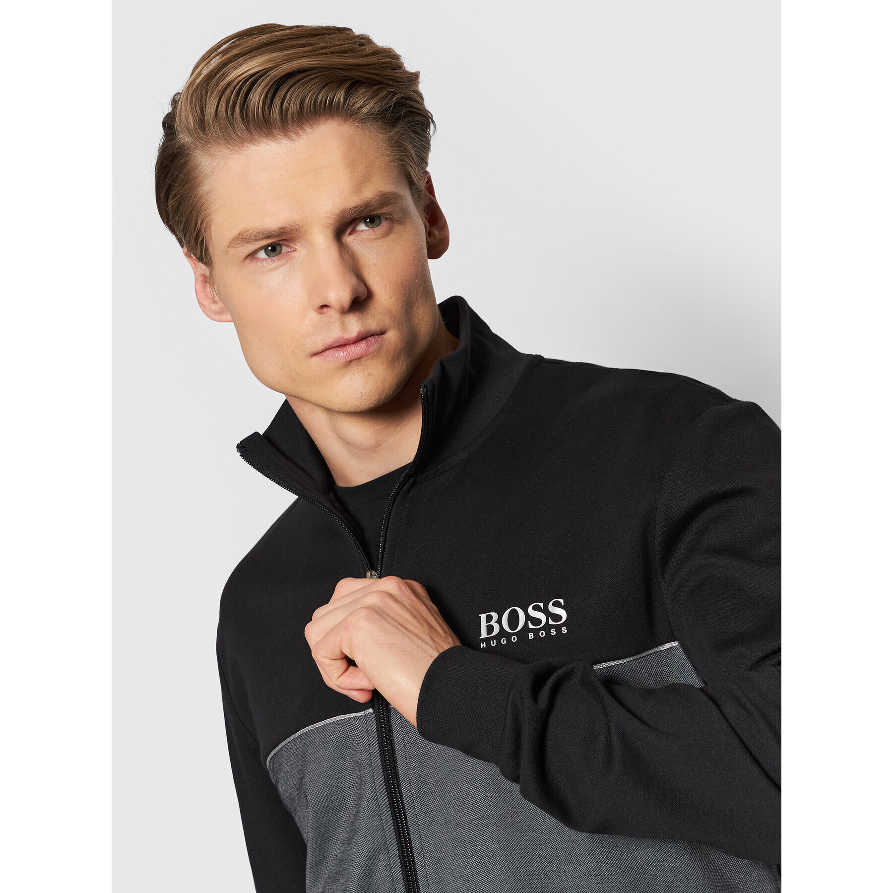 Boss Mikina Tracksuit 50465026 Sivá Regular Fit - Pepit.sk