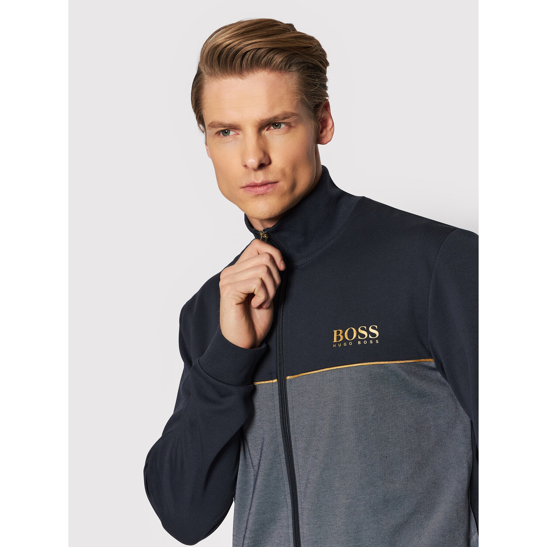 Boss Mikina Tracksuit 50465026 Tmavomodrá Regular Fit - Pepit.sk