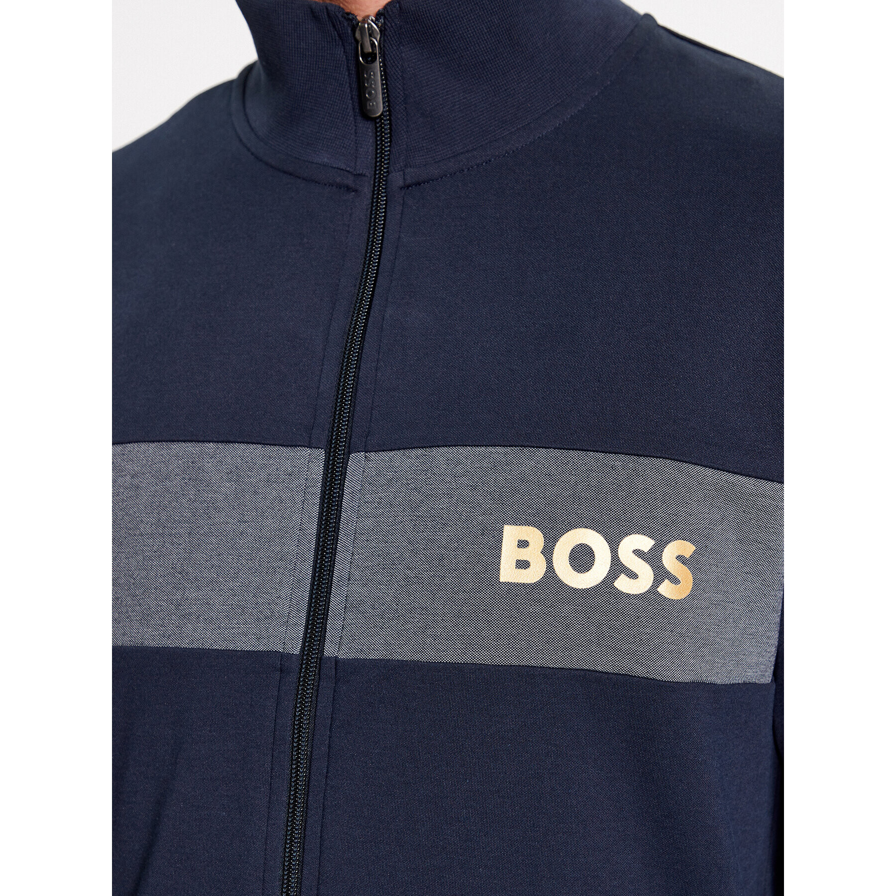 Boss Mikina Tracksuit Jacket 50503040 Tmavomodrá Regular Fit - Pepit.sk