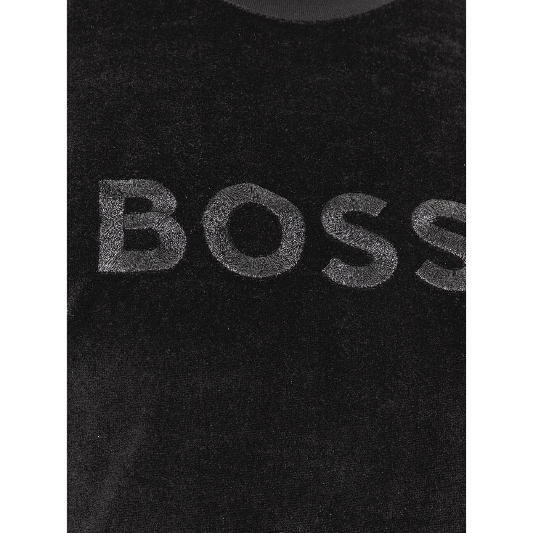 Boss Mikina Velour 50485863 Čierna Regular Fit - Pepit.sk