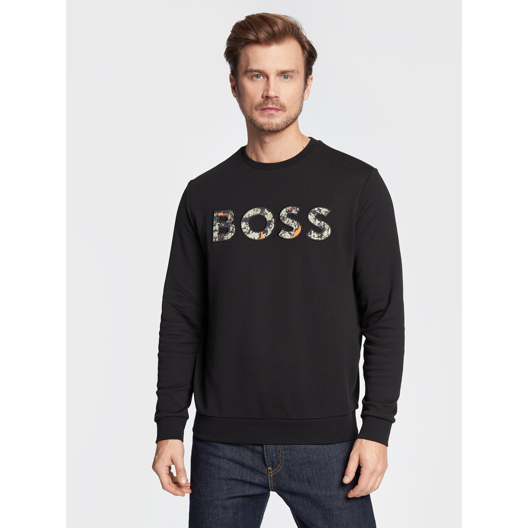 Boss Mikina We 50476140 Čierna Regular Fit - Pepit.sk