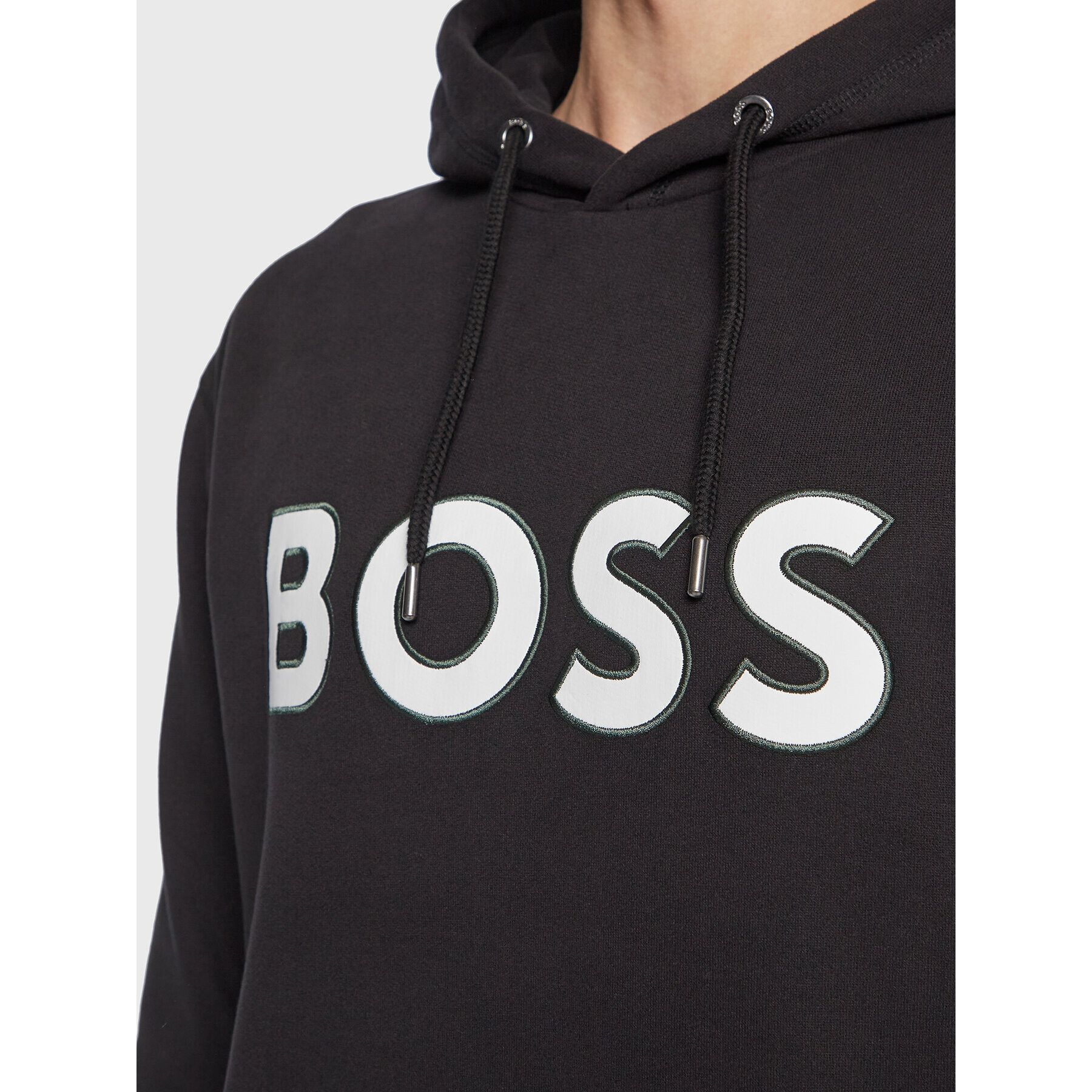 Boss Mikina Welegox 50483453 Čierna Regular Fit - Pepit.sk