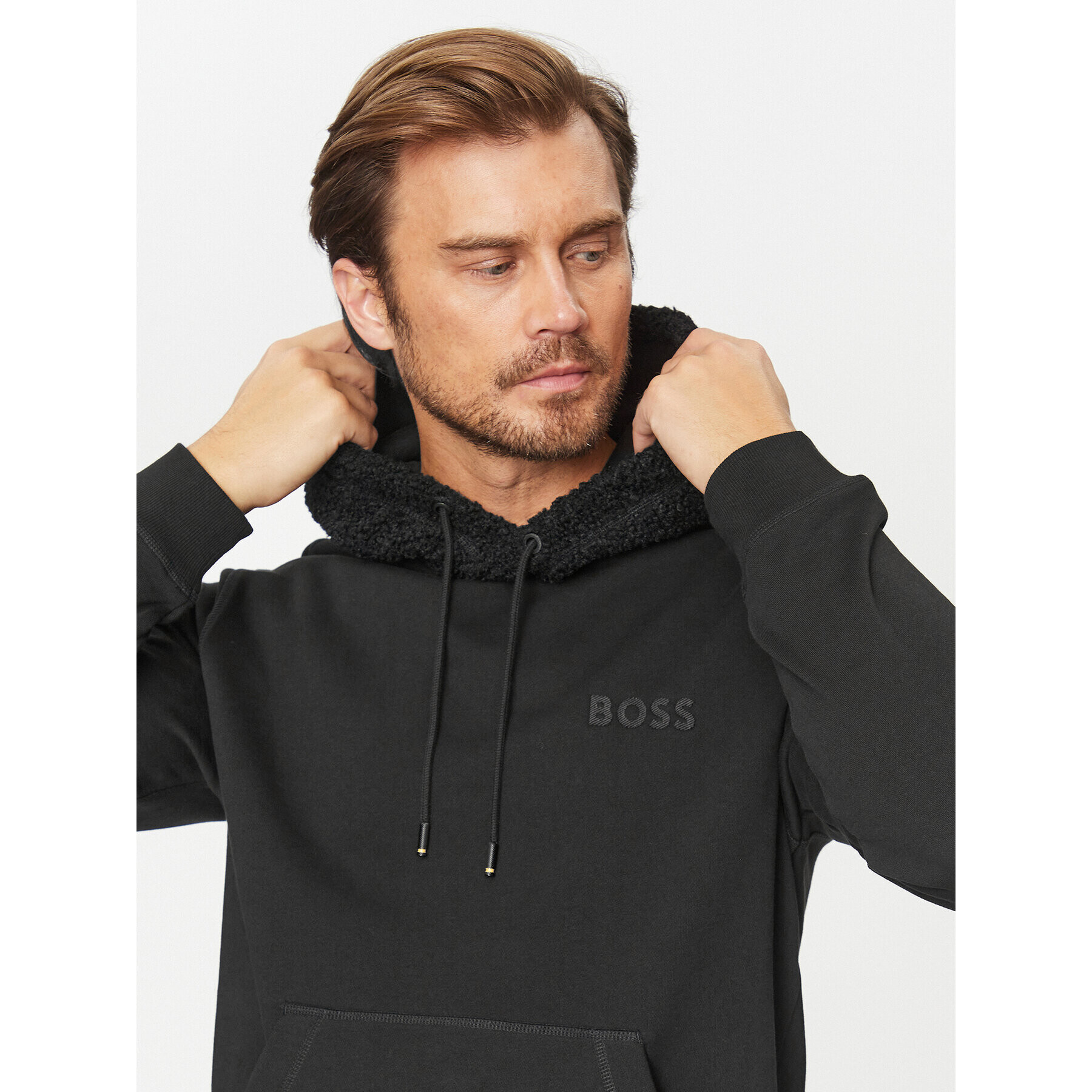 Boss Mikina Weteddy 50501378 Čierna Relaxed Fit - Pepit.sk