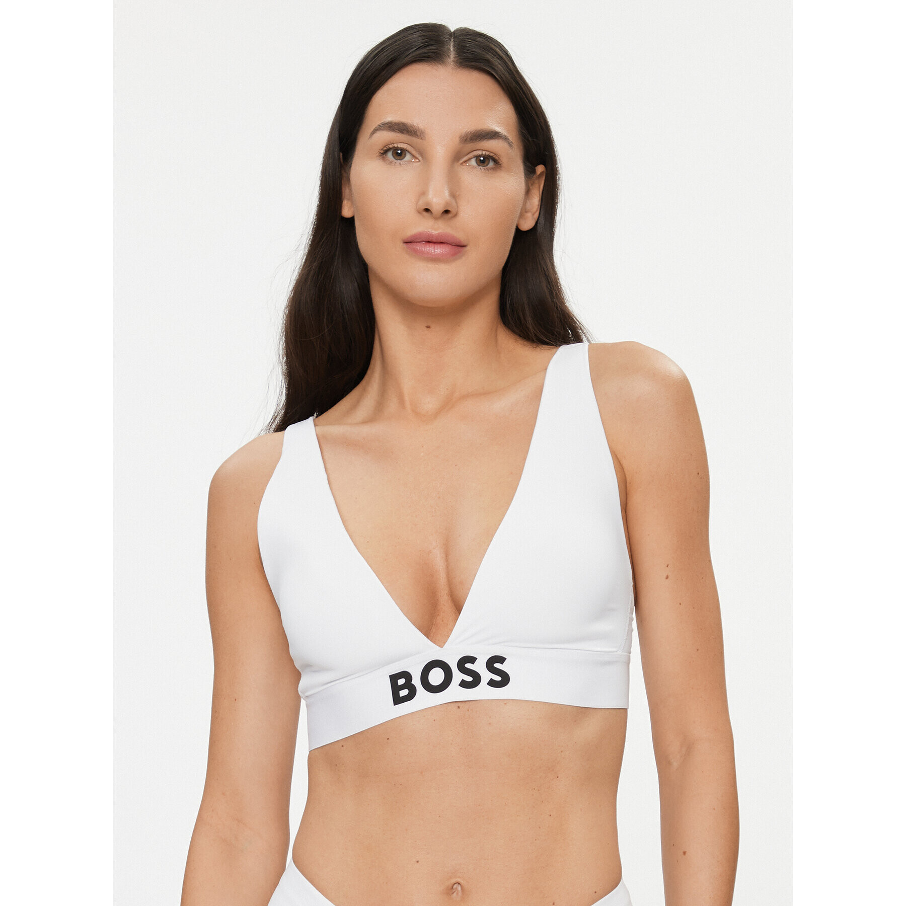 Boss Podprsenka Bralette Triangle Padded Stmt 50497878 Biela - Pepit.sk