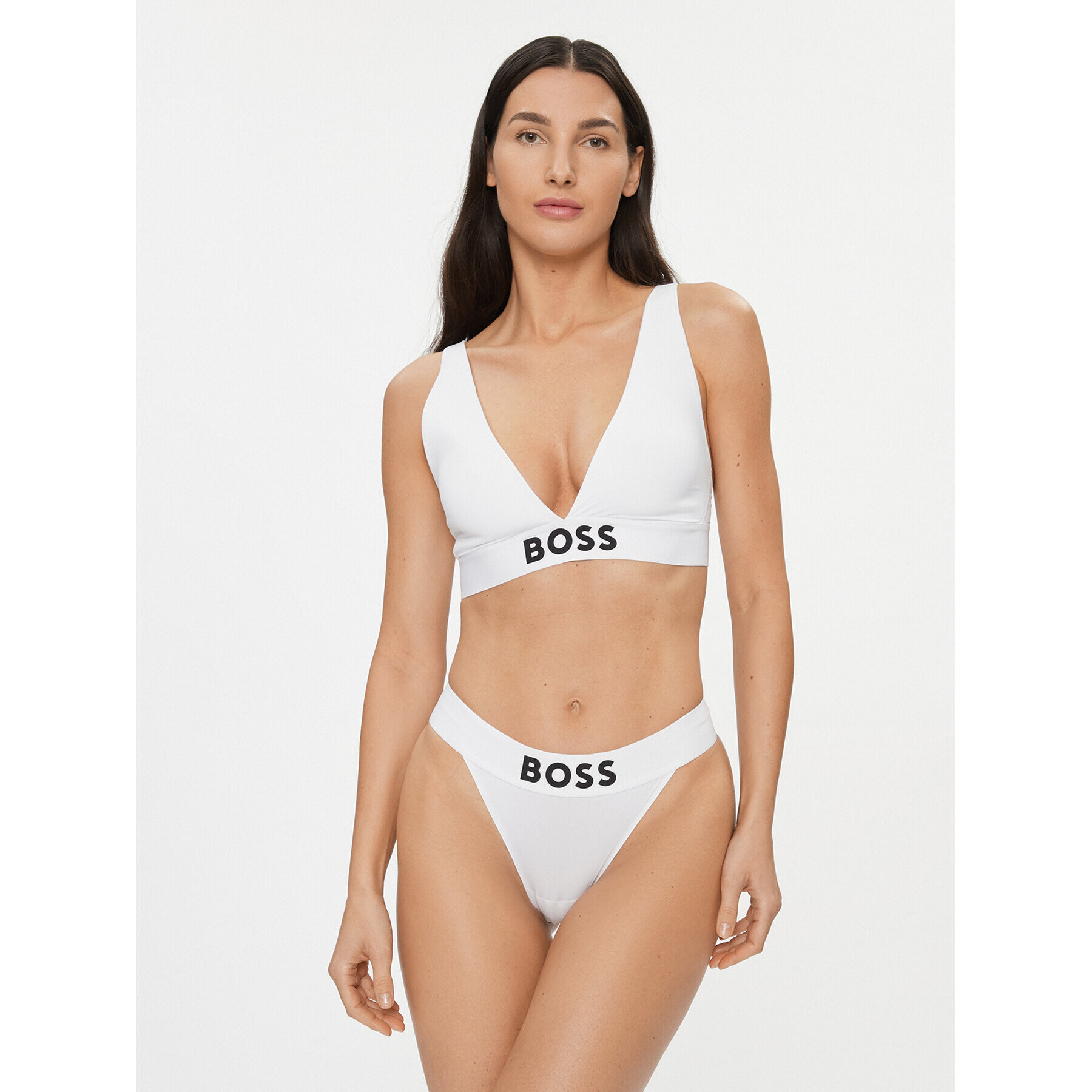 Boss Podprsenka Bralette Triangle Padded Stmt 50497878 Biela - Pepit.sk