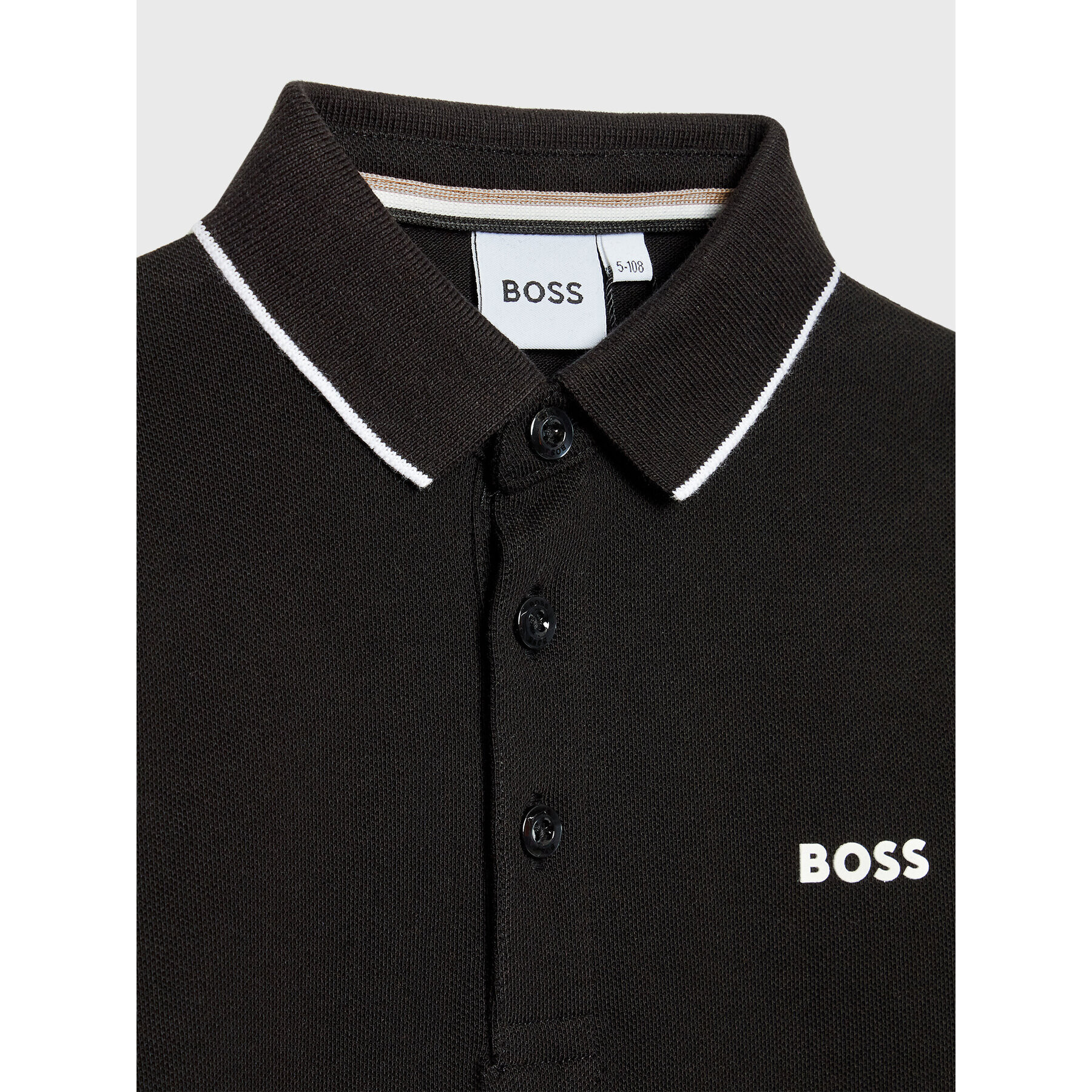 Boss Polokošeľa J25M34 D Čierna Regular Fit - Pepit.sk