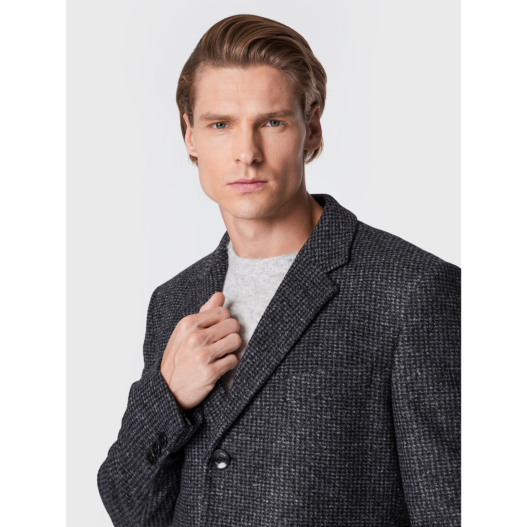 Boss Prechodný kabát H-Hyde-J-224 50479583 Sivá Slim Fit - Pepit.sk