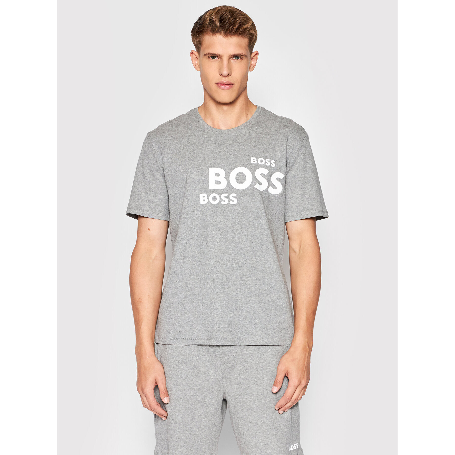 Boss Pyžamo 50472816 Sivá Relaxed Fit - Pepit.sk