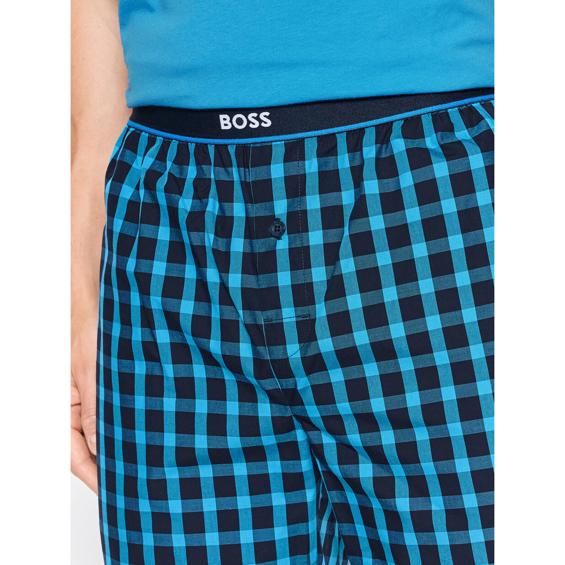 Boss Pyžamo Urban 50465583 Modrá Regular Fit - Pepit.sk