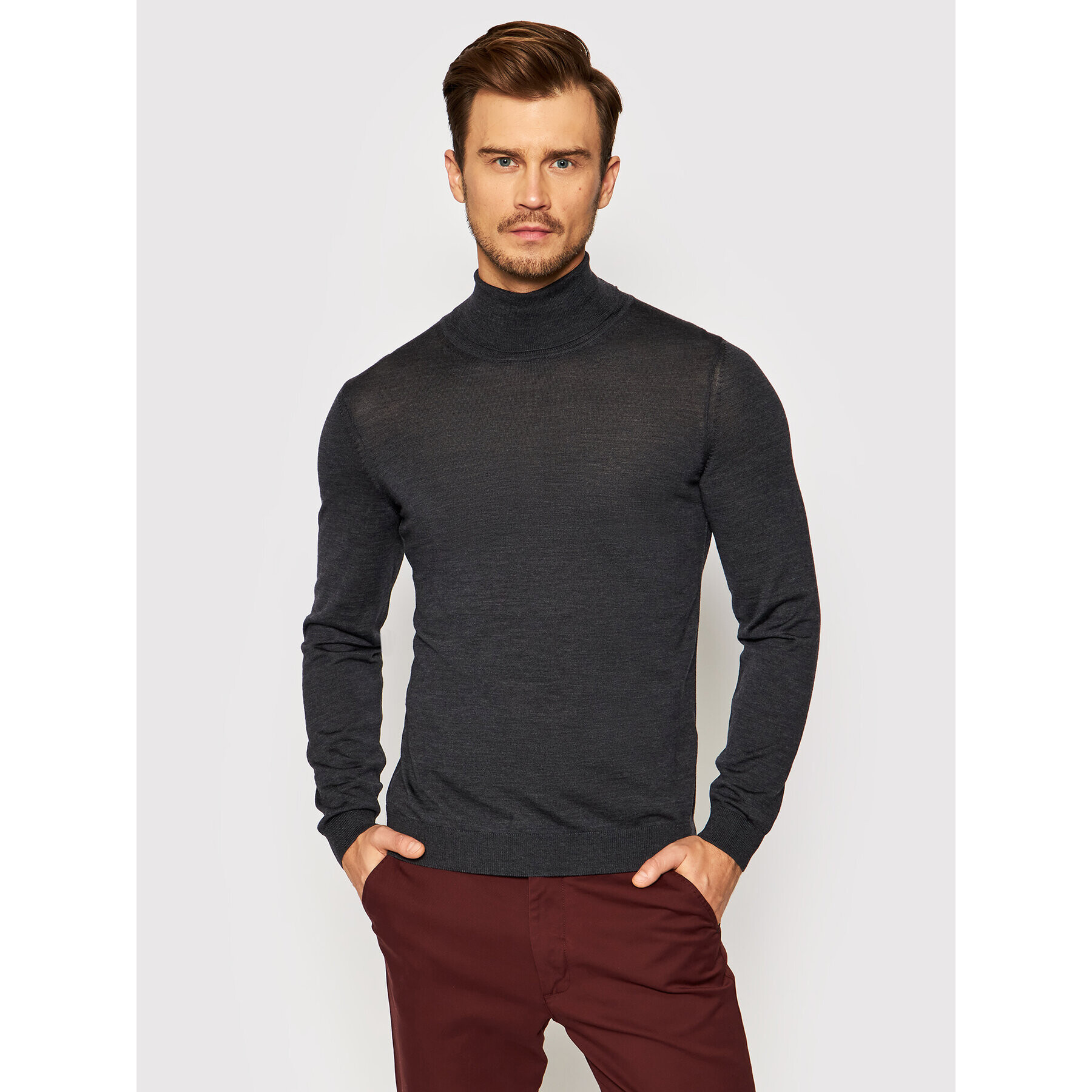 Boss Rolák Musso-P 50392083 Sivá Slim Fit - Pepit.sk