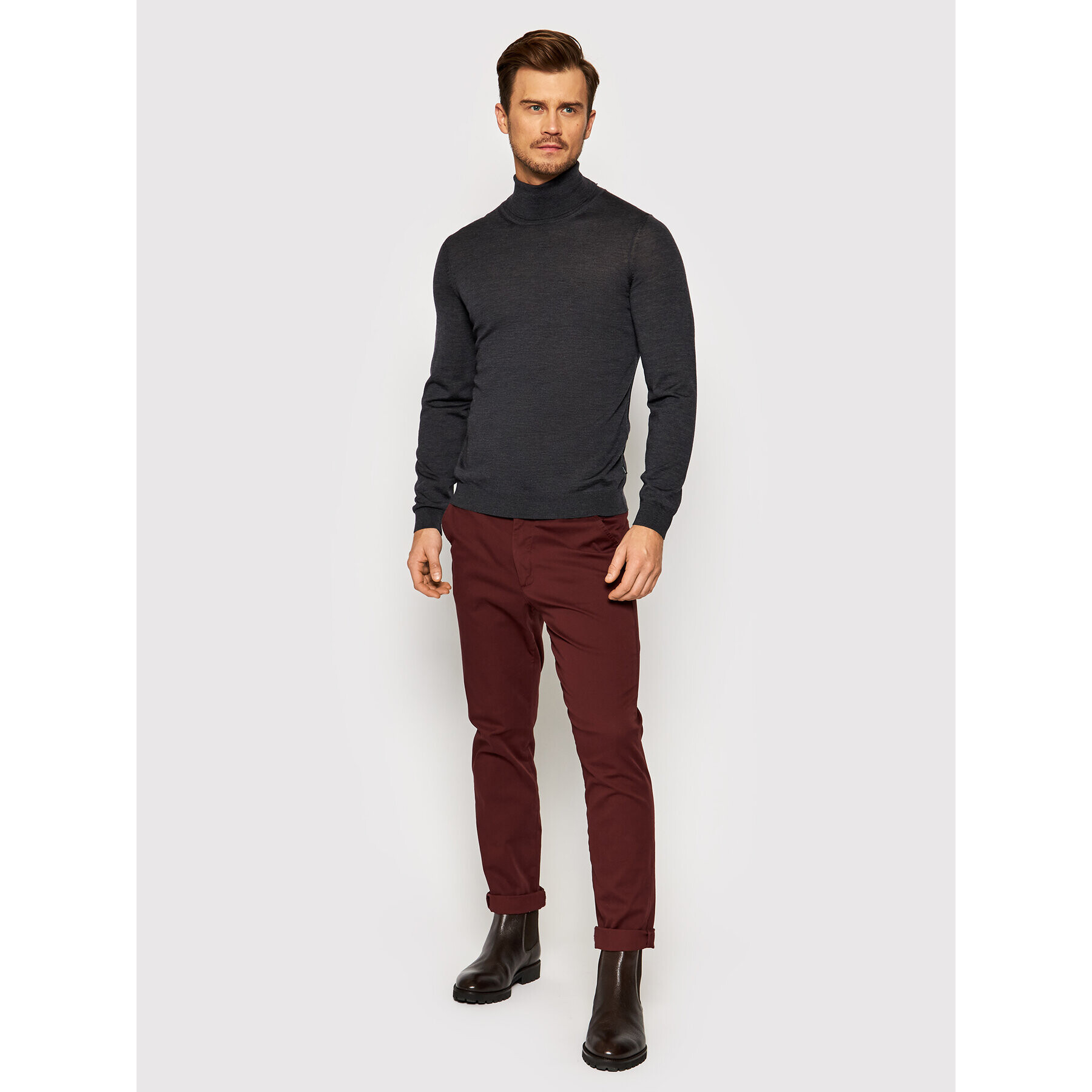 Boss Rolák Musso-P 50392083 Sivá Slim Fit - Pepit.sk