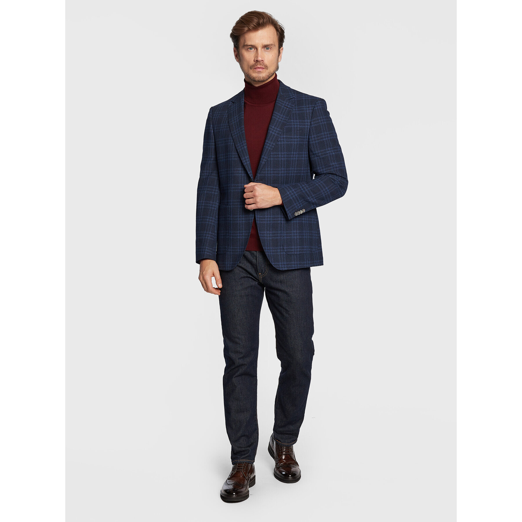 Boss Rolák Musso-P 50468262 Bordová Slim Fit - Pepit.sk