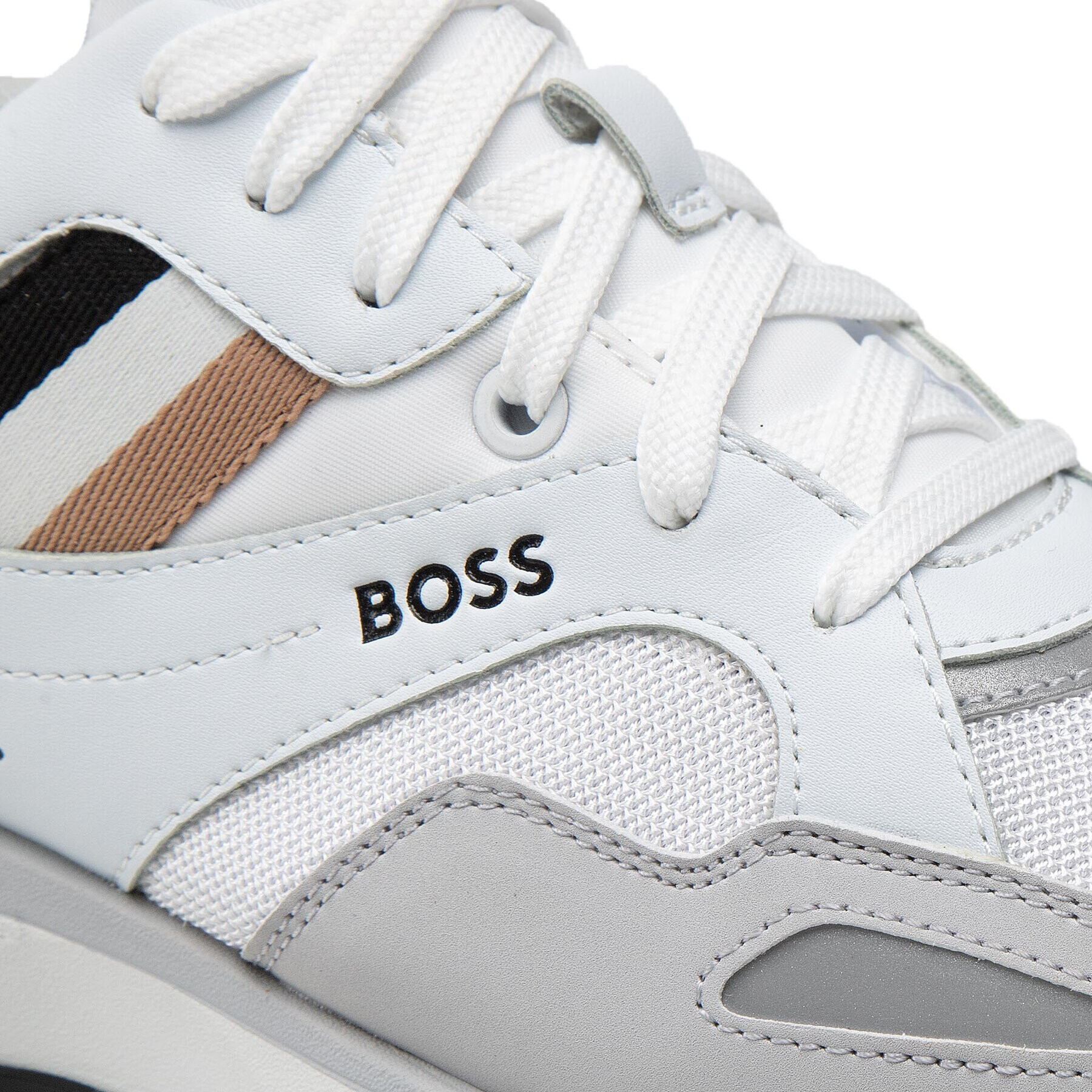 Boss Sneakersy Jonah 50480546 10214652 01 Biela - Pepit.sk