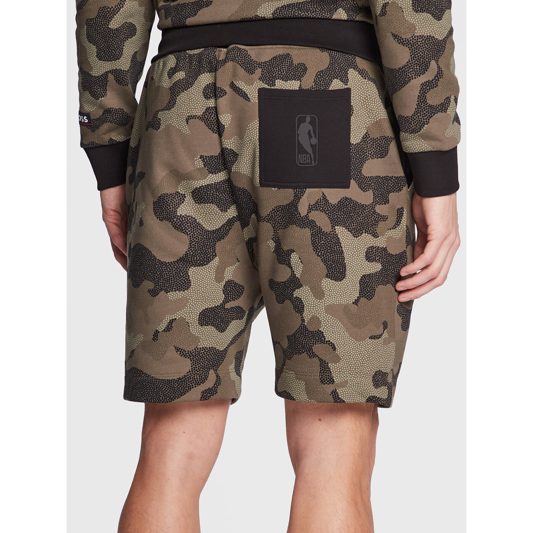 Boss Športové kraťasy NBA Slam_Camo 50477471 Zelená Regular Fit - Pepit.sk