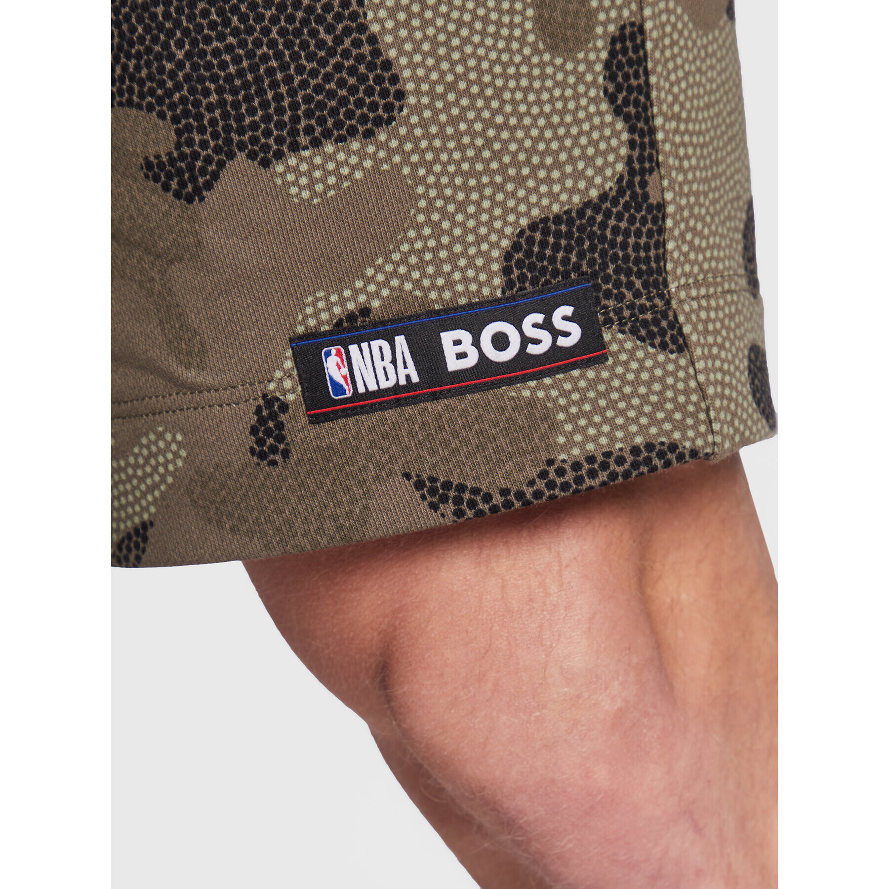 Boss Športové kraťasy NBA Slam_Camo 50477471 Zelená Regular Fit - Pepit.sk