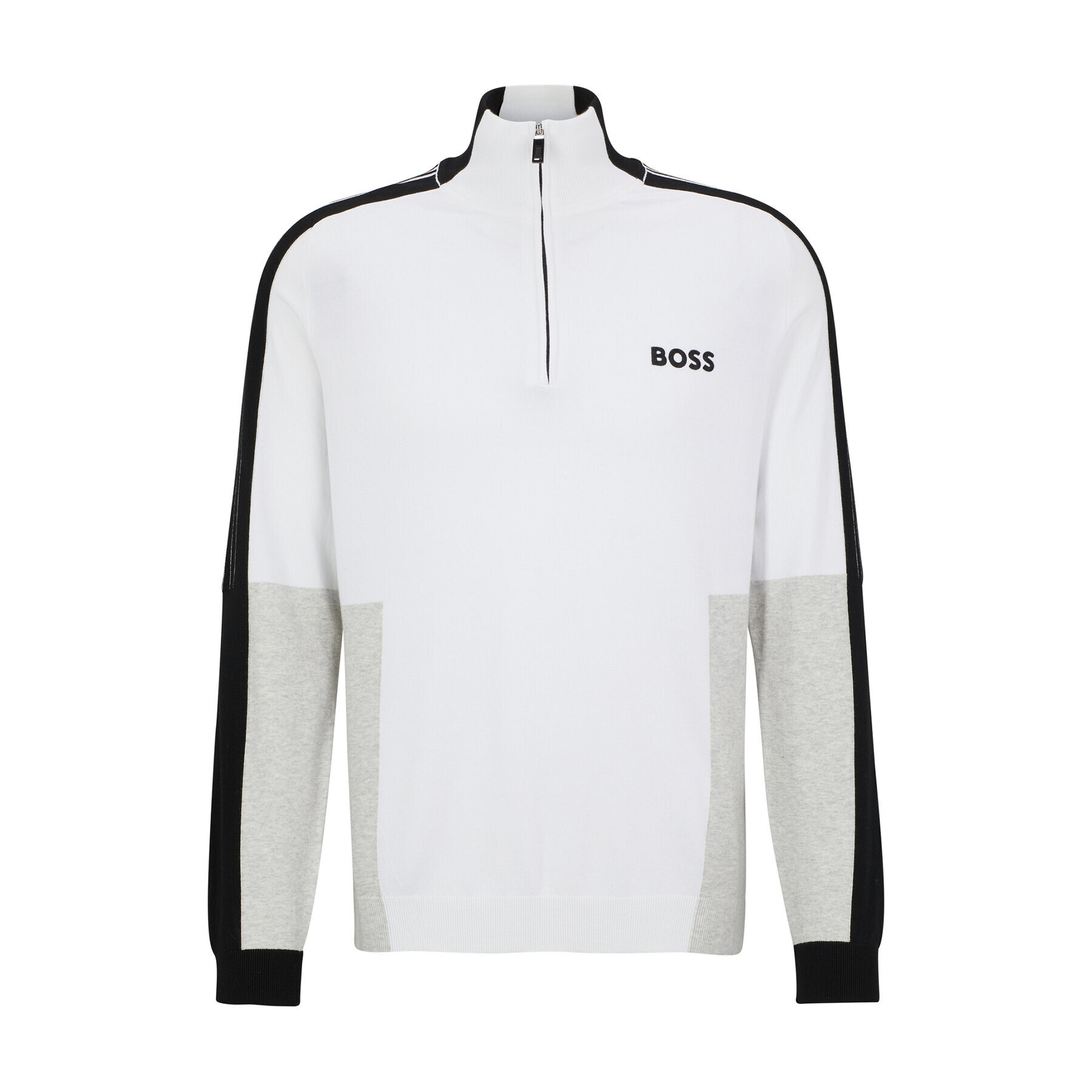 Boss Sveter 50493769 Biela Regular Fit - Pepit.sk