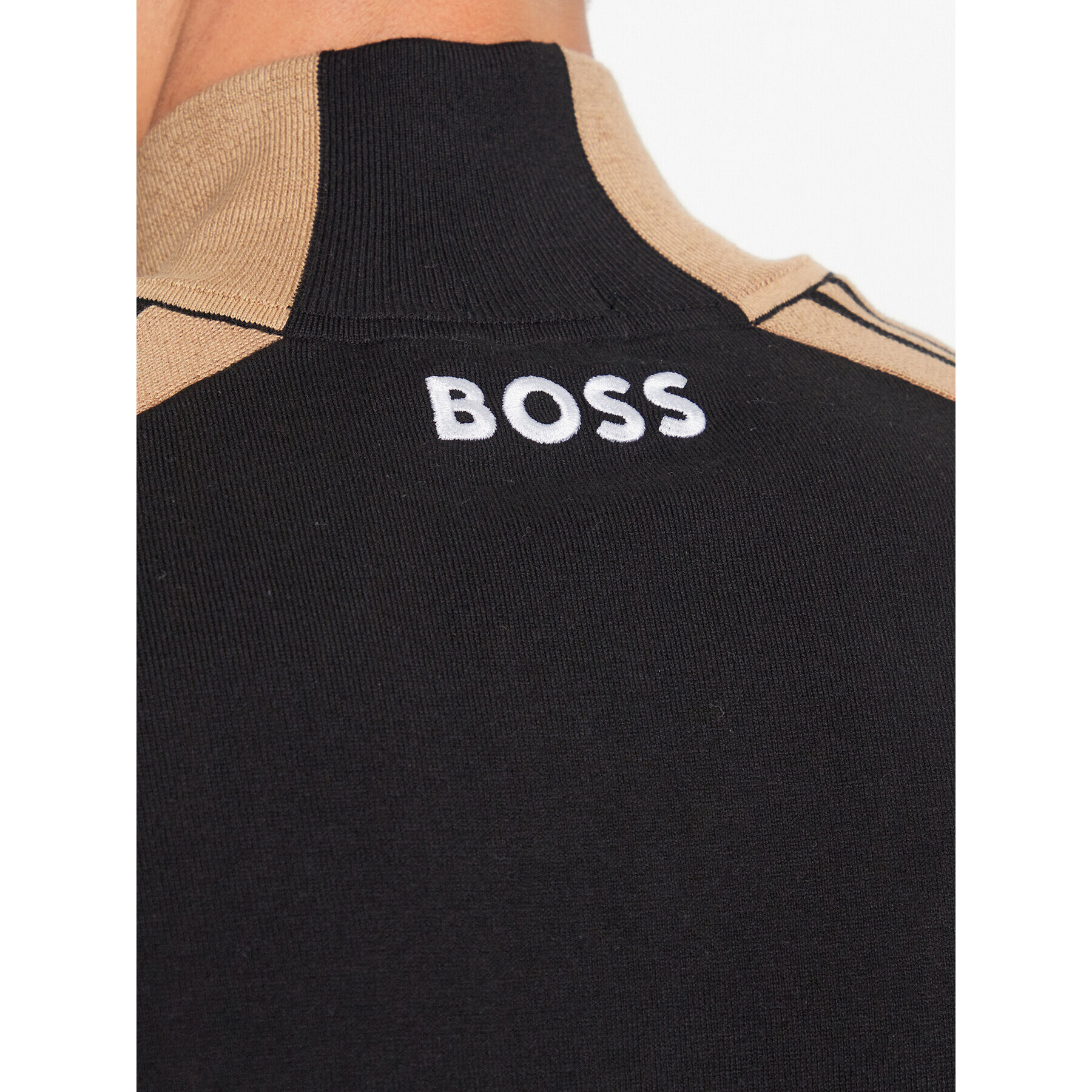 Boss Sveter 50493769 Čierna Regular Fit - Pepit.sk