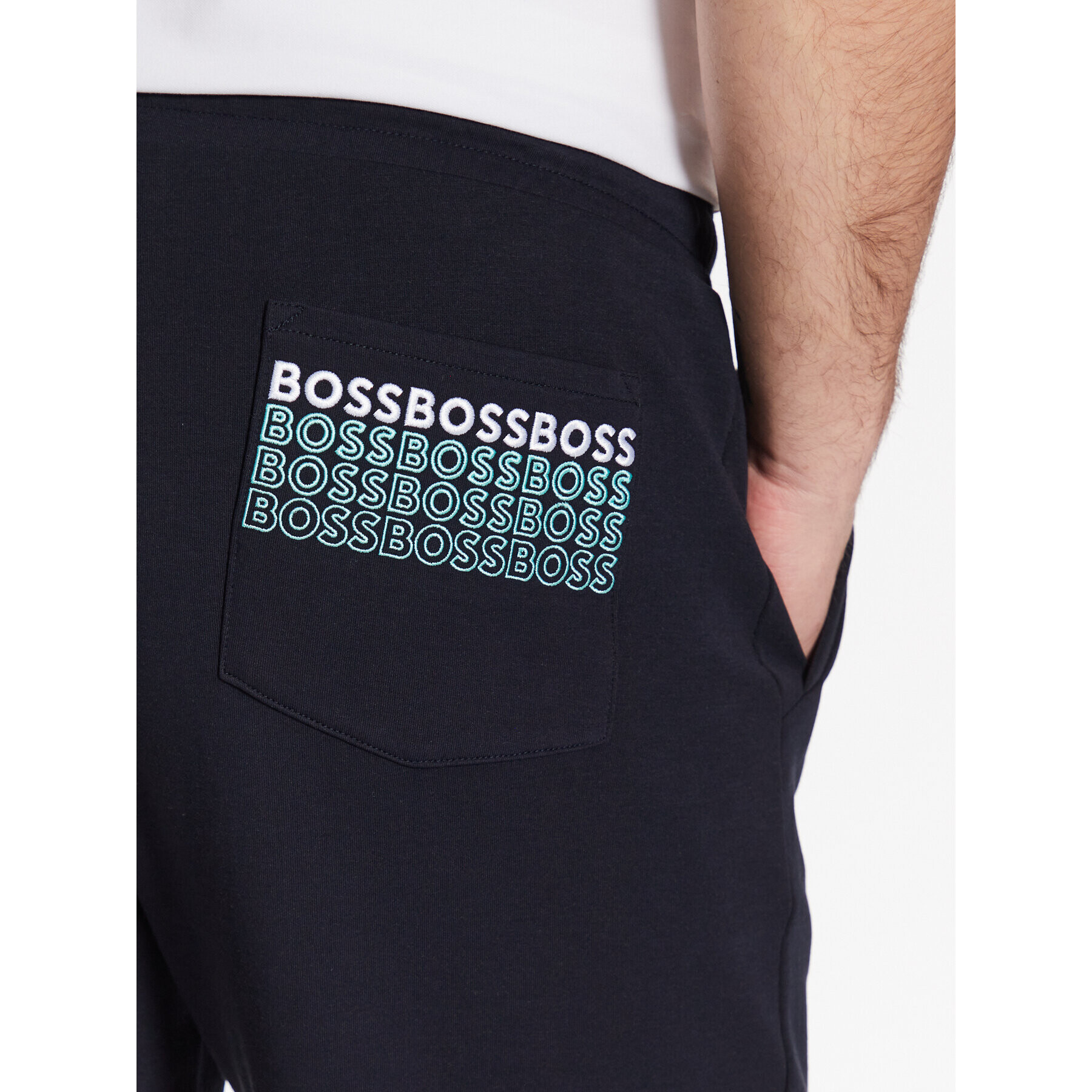 Boss Teplákové nohavice 50497184 Tmavomodrá Regular Fit - Pepit.sk