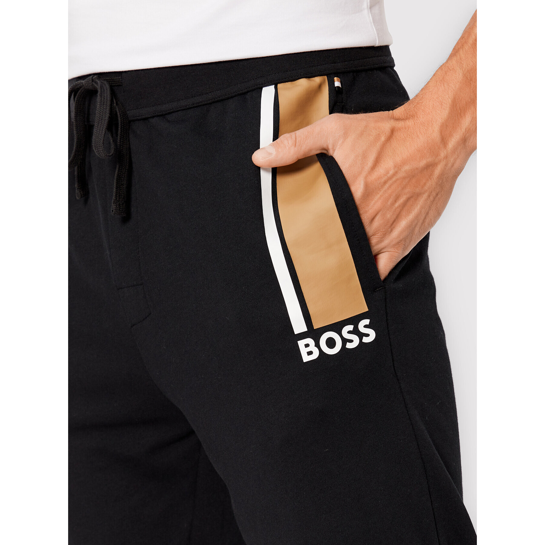 Boss Teplákové nohavice Authentic 50480550 Čierna Regular Fit - Pepit.sk