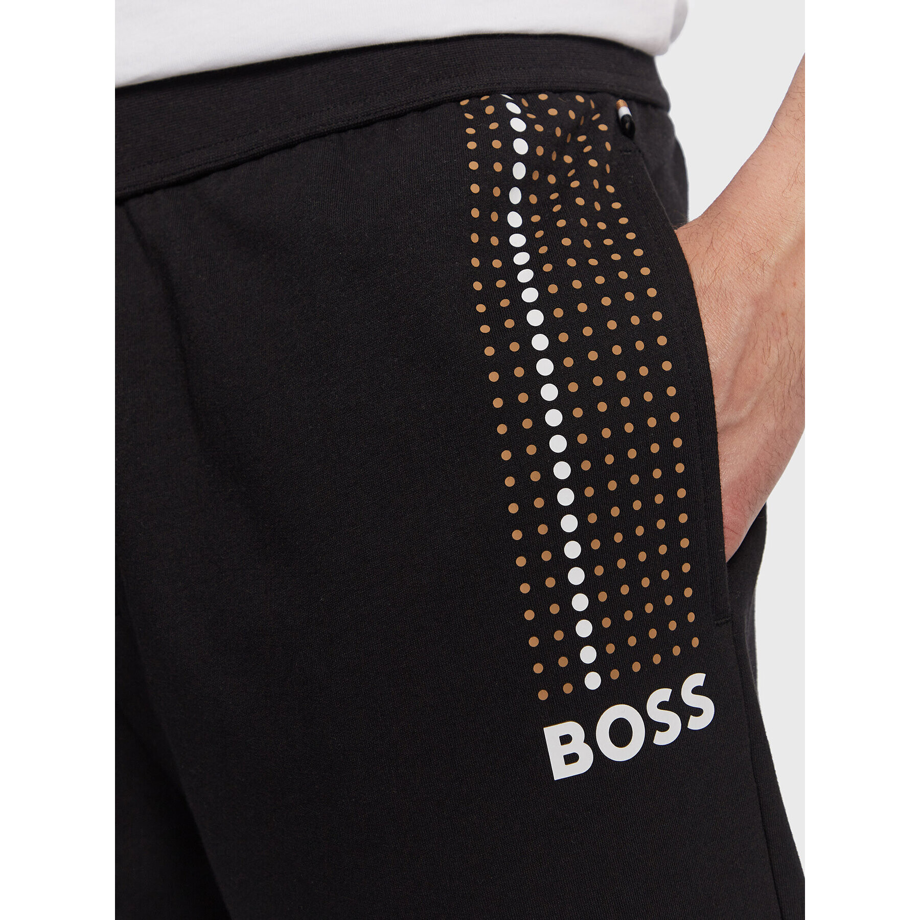 Boss Teplákové nohavice Authentic 50485951 Čierna Regular Fit - Pepit.sk