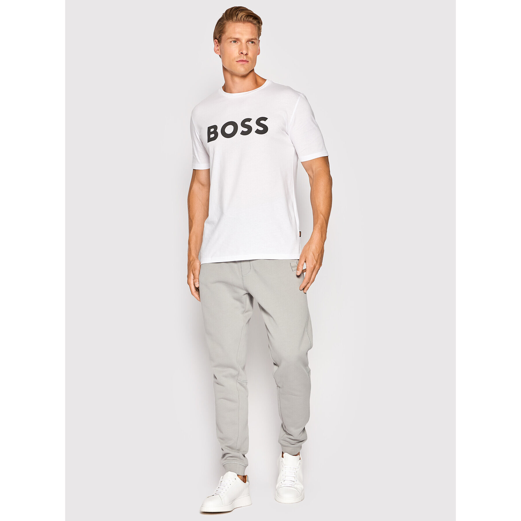 Boss Teplákové nohavice Sestart 50468448 Sivá Regular Fit - Pepit.sk