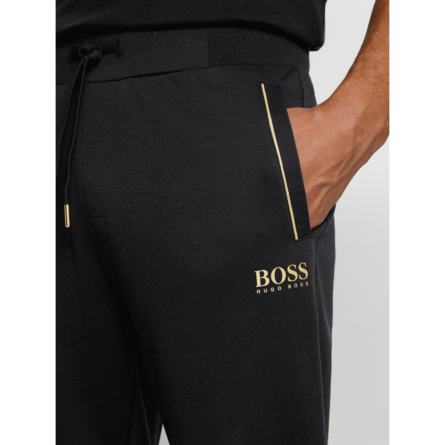 Boss Teplákové nohavice Tracksuit 50442817 Čierna Regular Fit - Pepit.sk