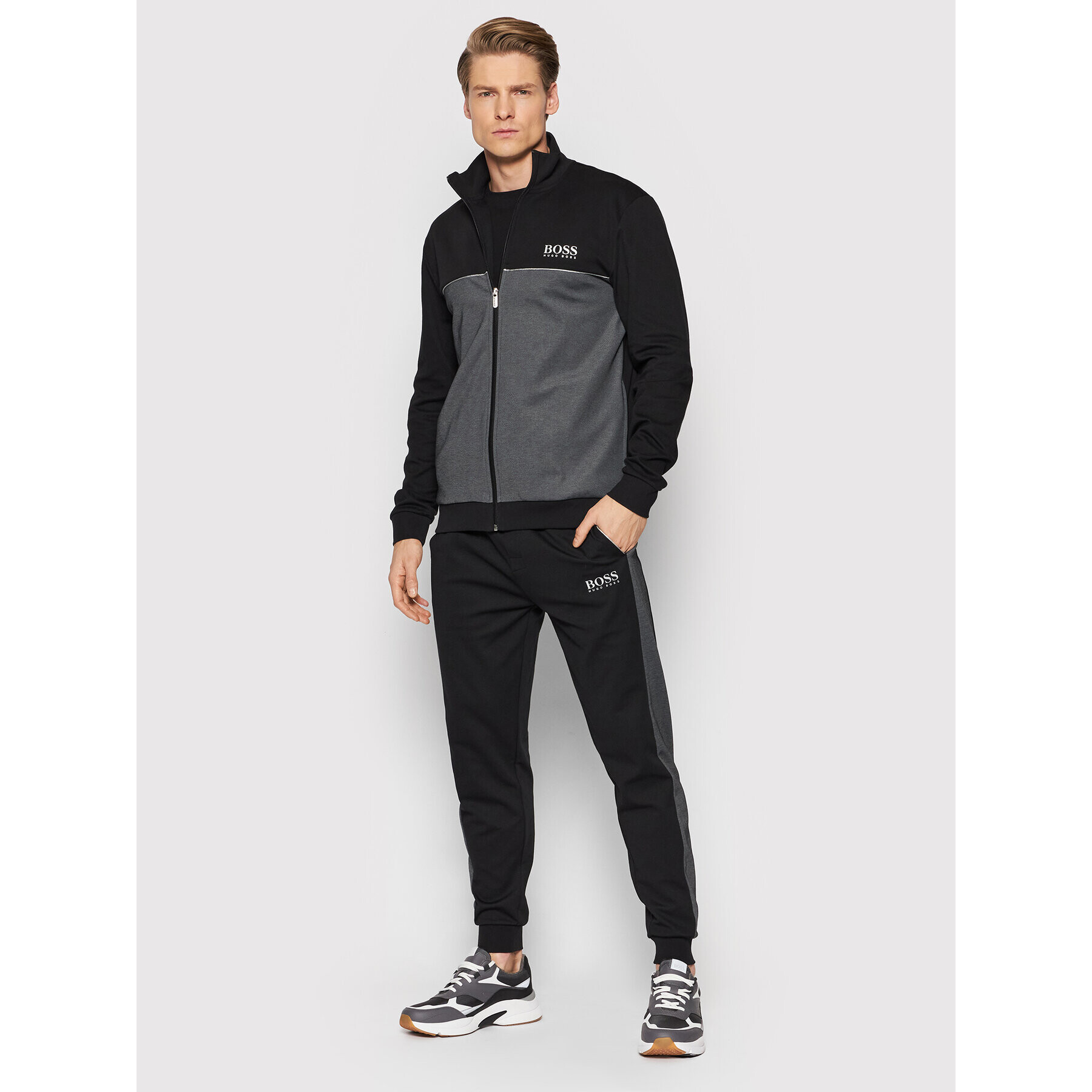 Boss Teplákové nohavice Tracksuit 50465035 Čierna Regular Fit - Pepit.sk