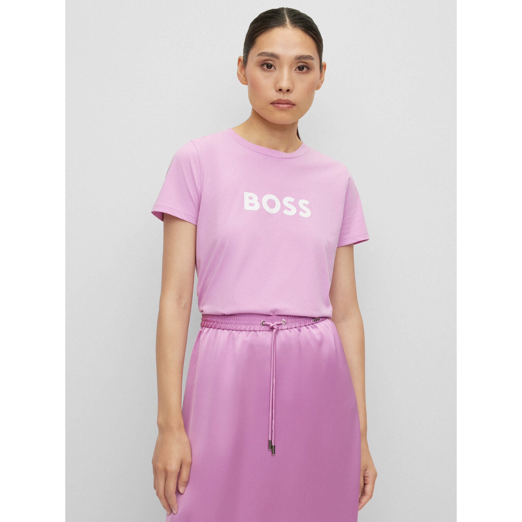 Boss Tričko 50468356 Ružová Regular Fit - Pepit.sk