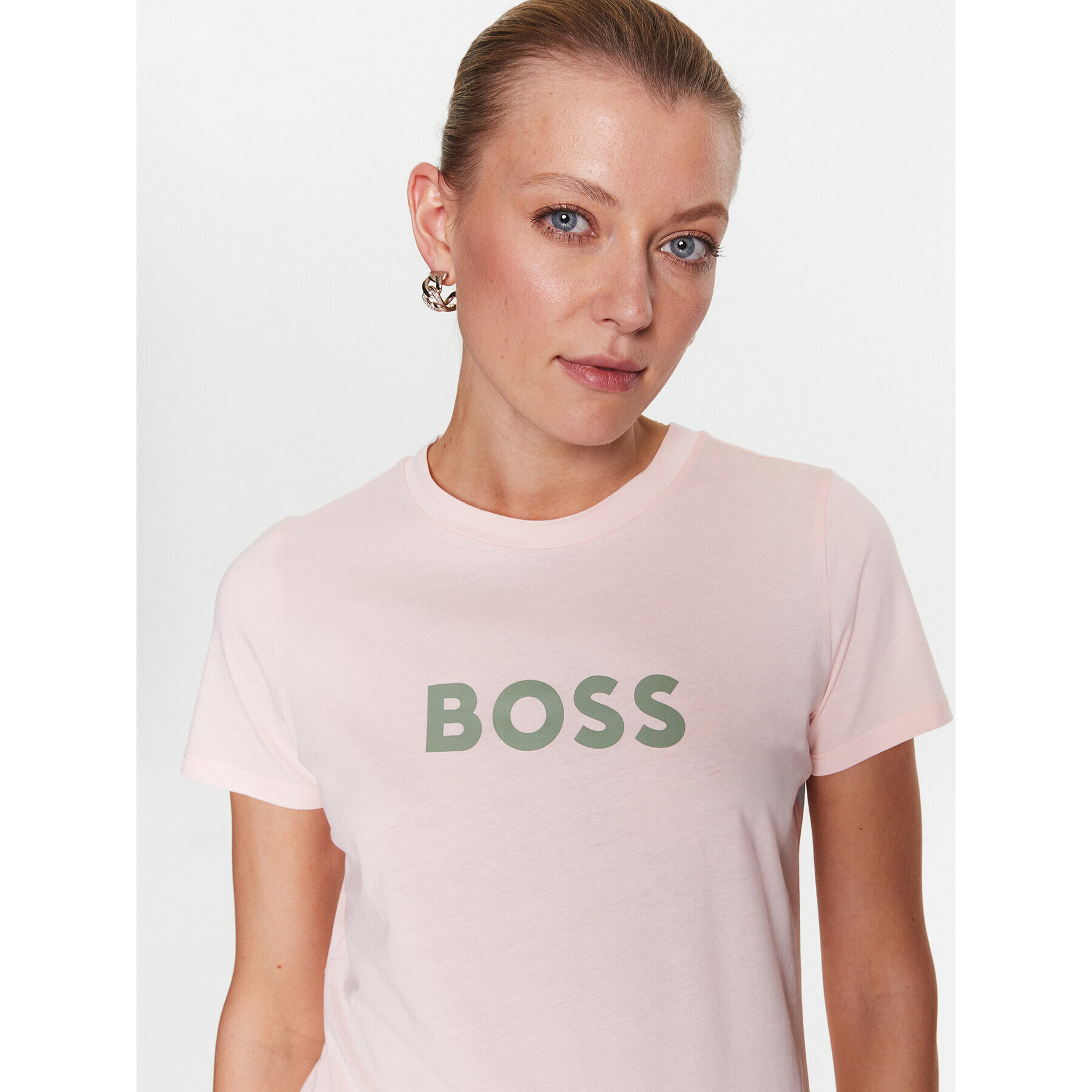 Boss Tričko 50468356 Ružová Regular Fit - Pepit.sk