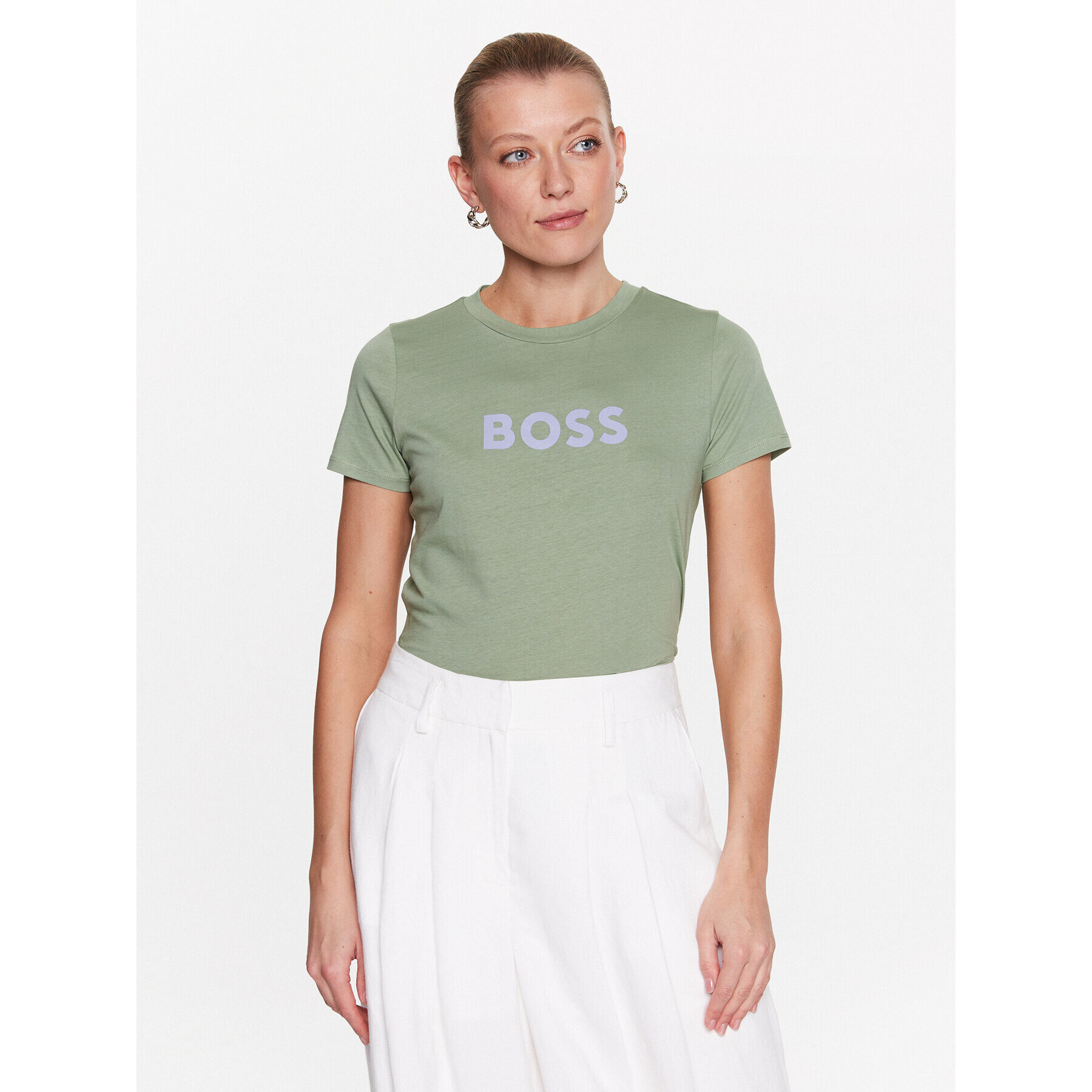 Boss Tričko 50468356 Zelená Regular Fit - Pepit.sk