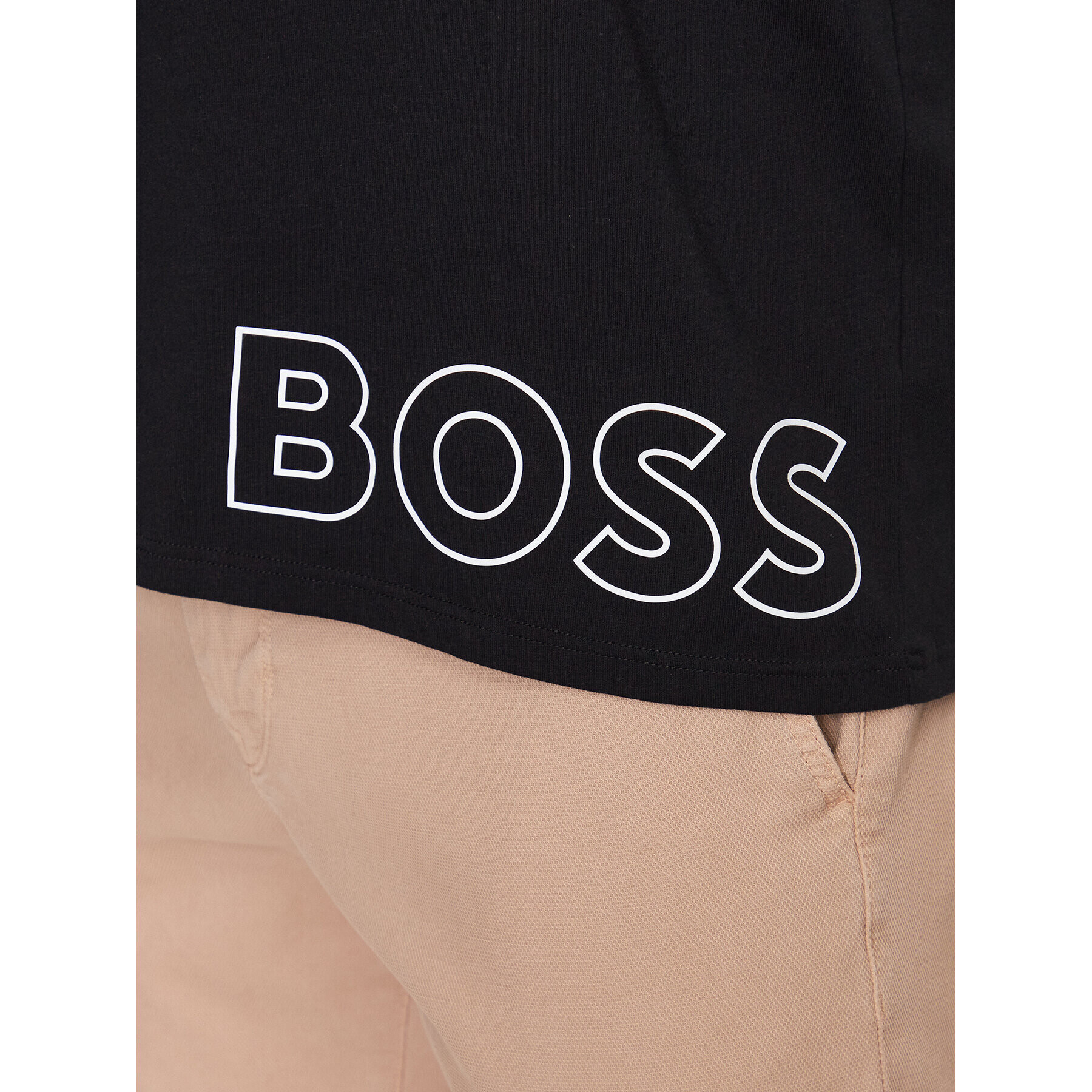 Boss Tričko 50472750 Čierna Regular Fit - Pepit.sk