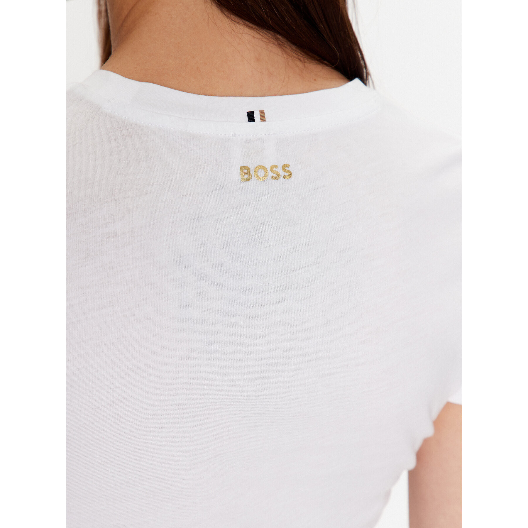 Boss Tričko 50484941 Biela Slim Fit - Pepit.sk