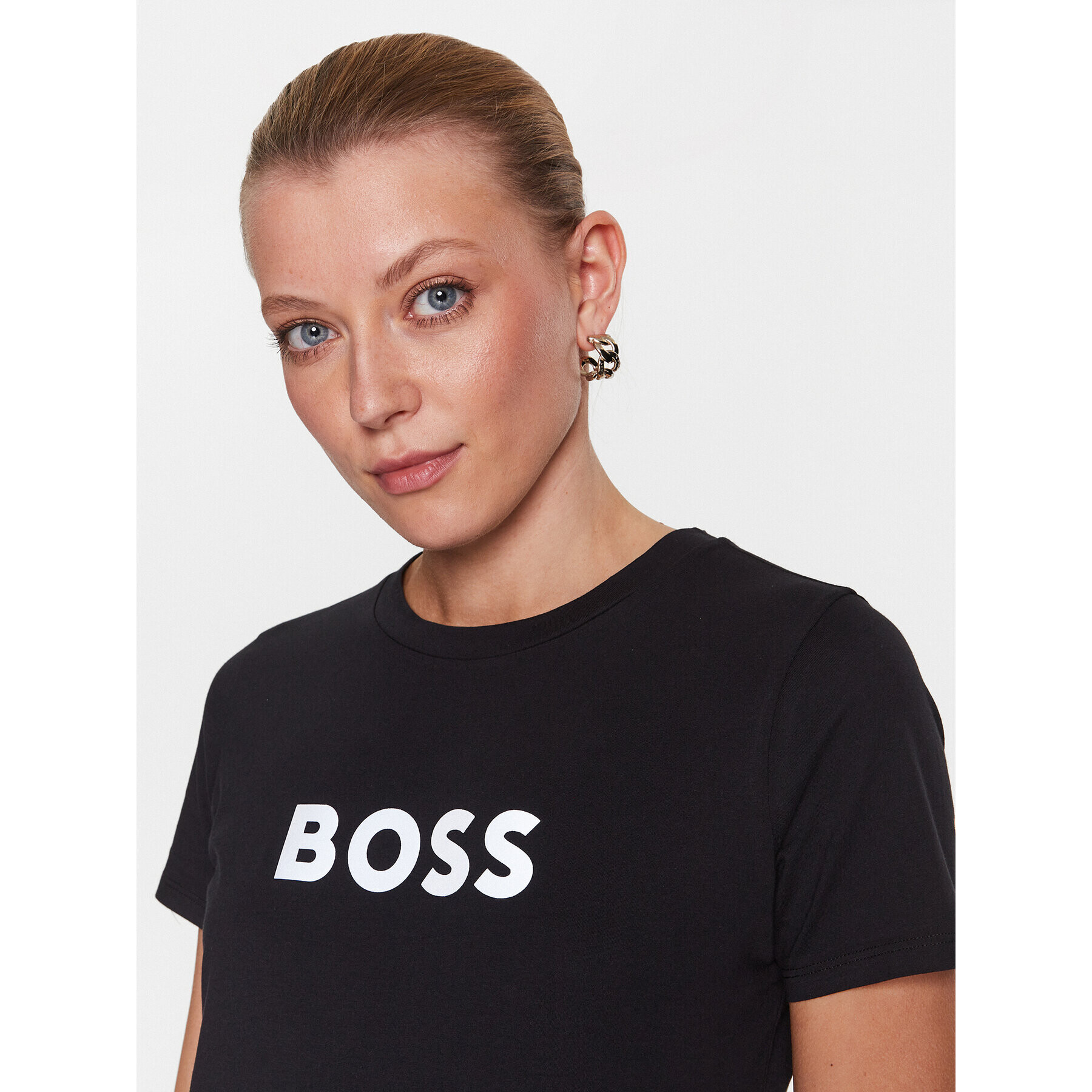 Boss Tričko 50492743 Čierna Slim Fit - Pepit.sk