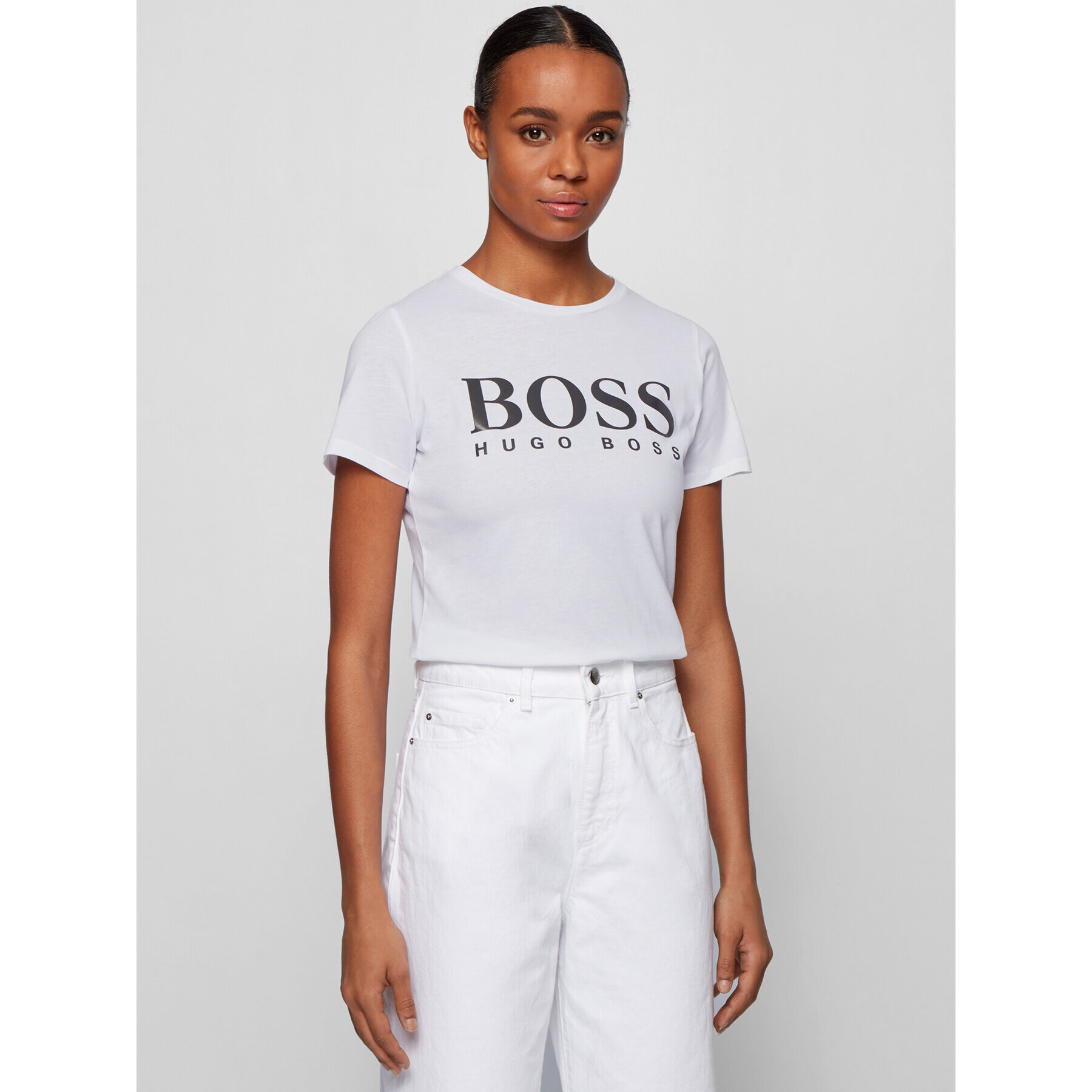 Boss Tričko C_Elogo 50436773 Biela Regular Fit - Pepit.sk