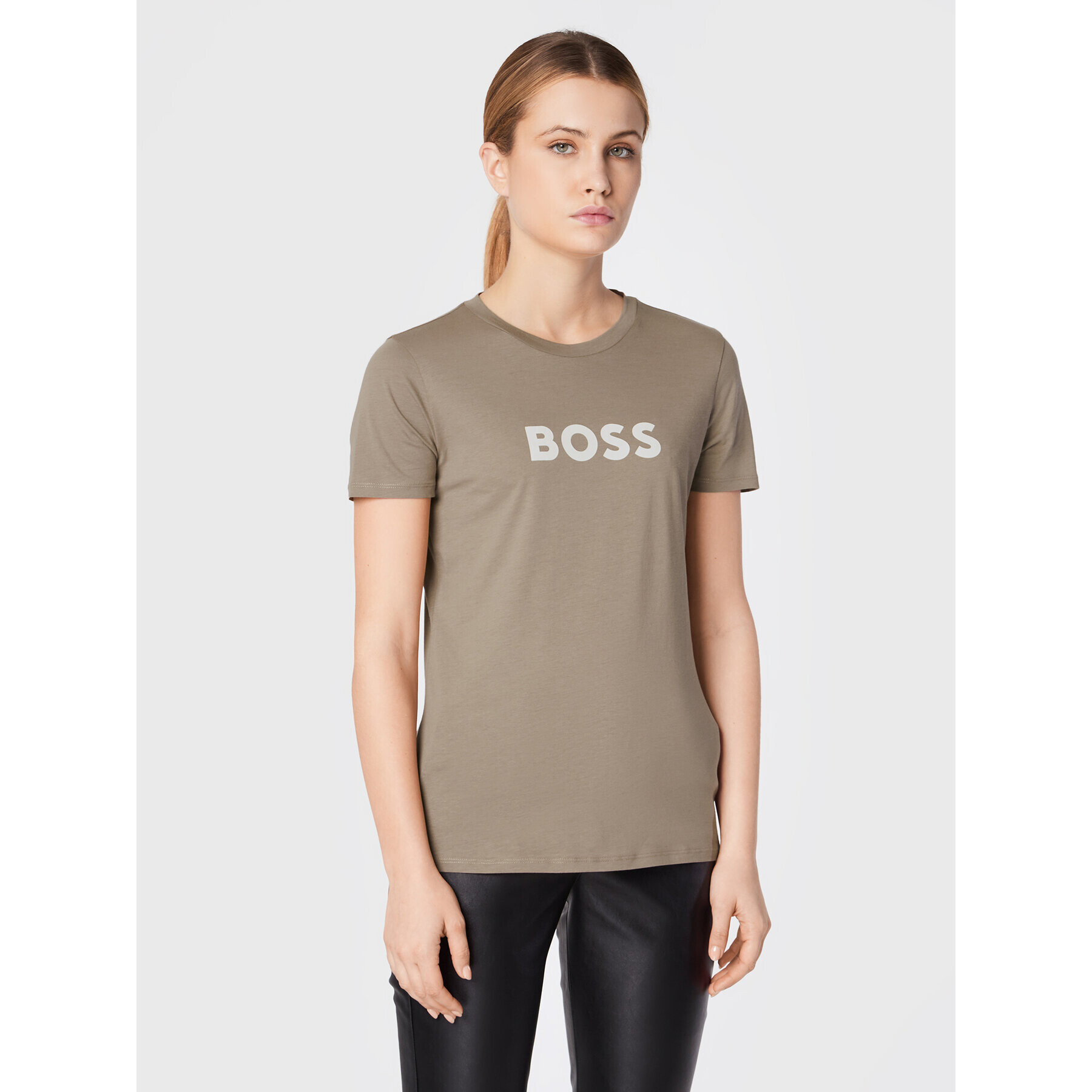 Boss Tričko C Logo 5 50468356 Hnedá Regular Fit - Pepit.sk