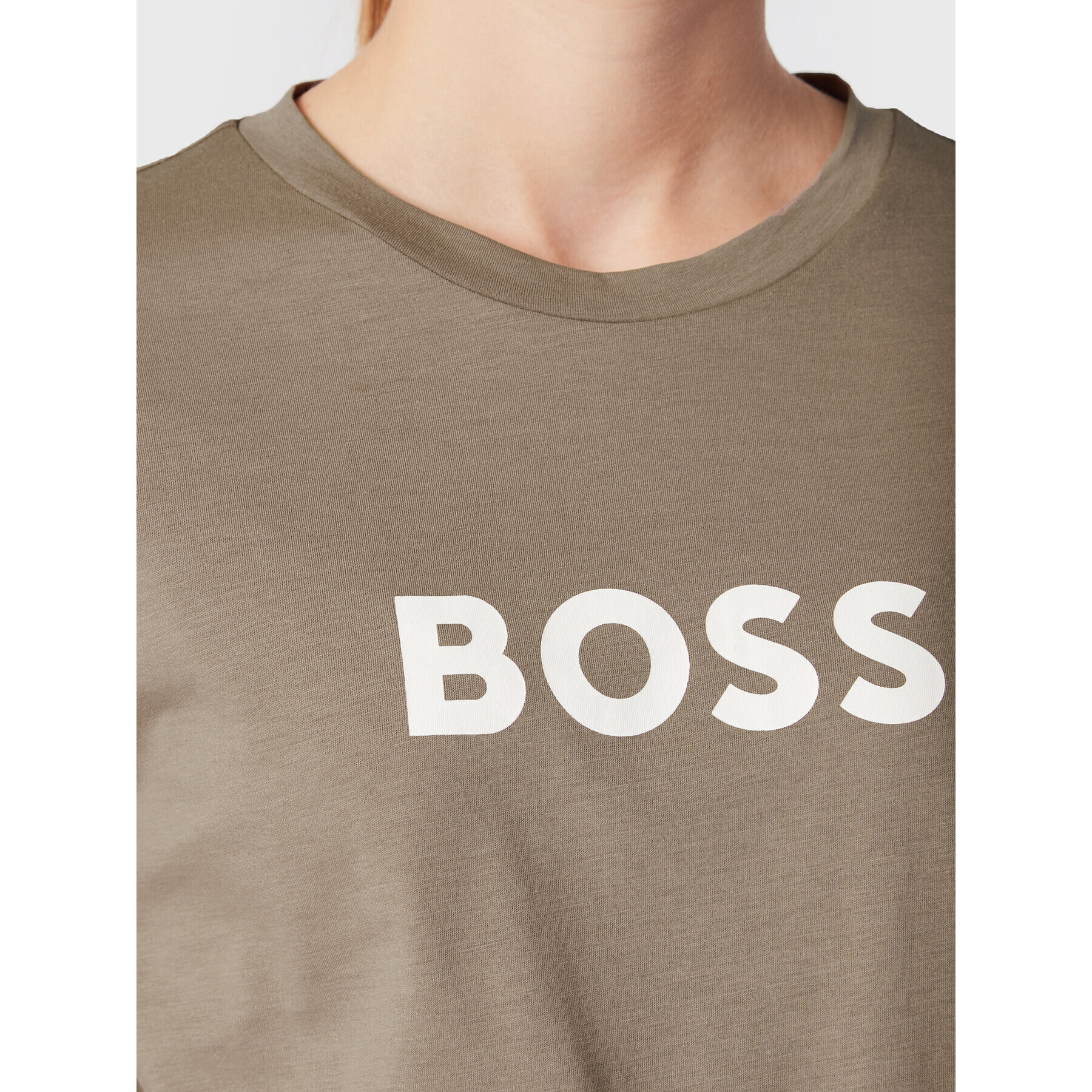 Boss Tričko C Logo 5 50468356 Hnedá Regular Fit - Pepit.sk